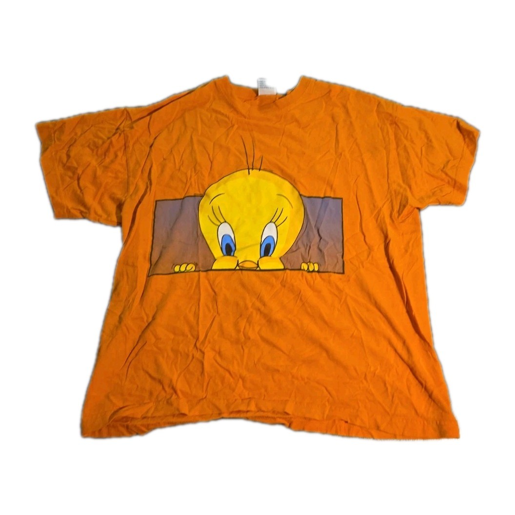 Vintage Looney Tunes Tweety Bird Graphic Tee Shirt Size Large
