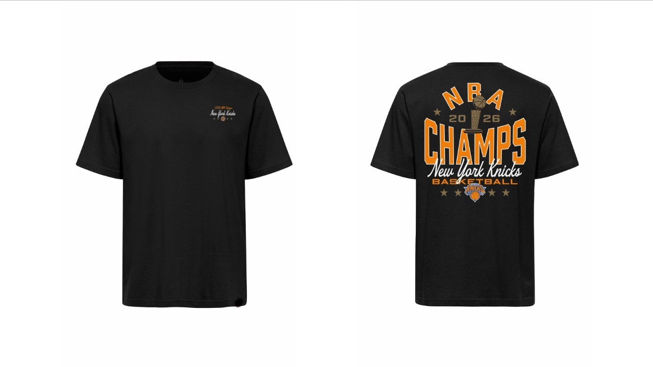 Sportiqe Knicks 2026 Champions Black Duke T Shirt