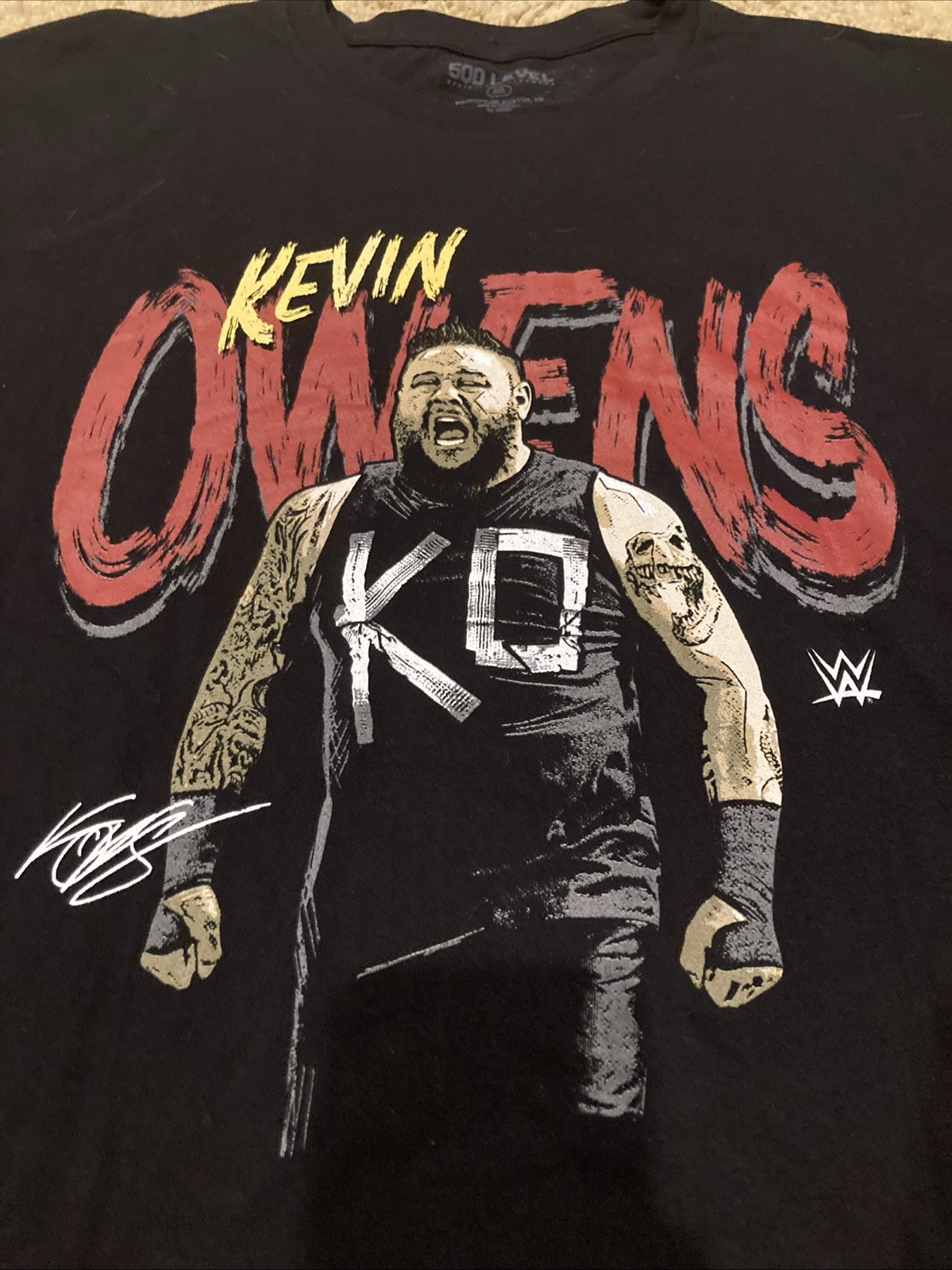Kevin Owens WWE Black T-Shirt The Kevin Show Men’s Sz 2XL- New!
