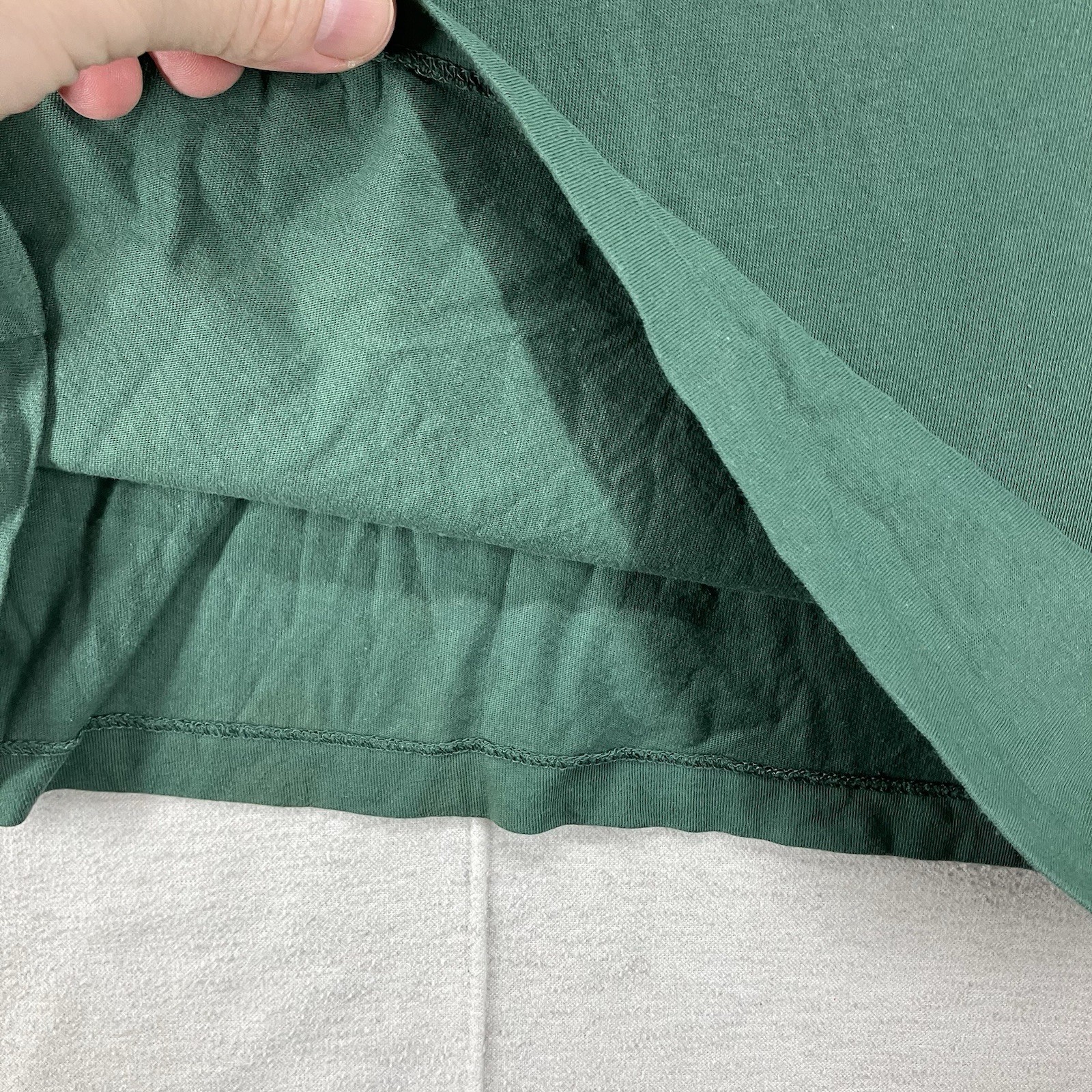 Polo Ralph Lauren Mens Tee Shirt M Green Cotton Crew Neck Logo Preppy Minimalist