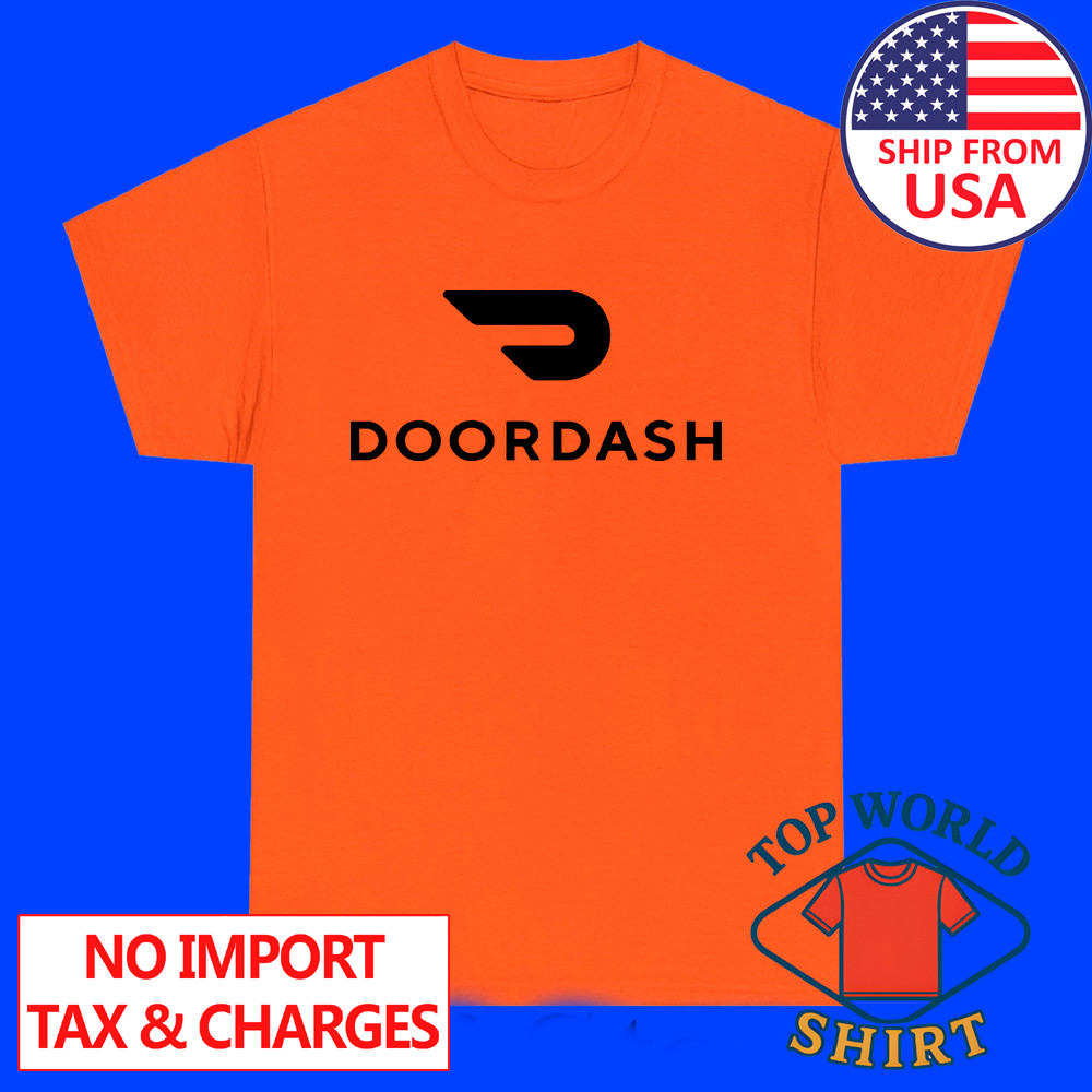 Doordash Food Delivery Driver Men&rsquo;s Orange Size S to 3XL