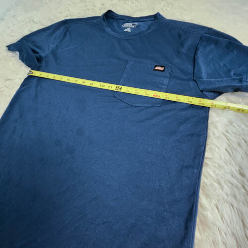 Genuine Dickies Men&rsquo;s Med Navy Blue Short Sleeve T-Shirt
