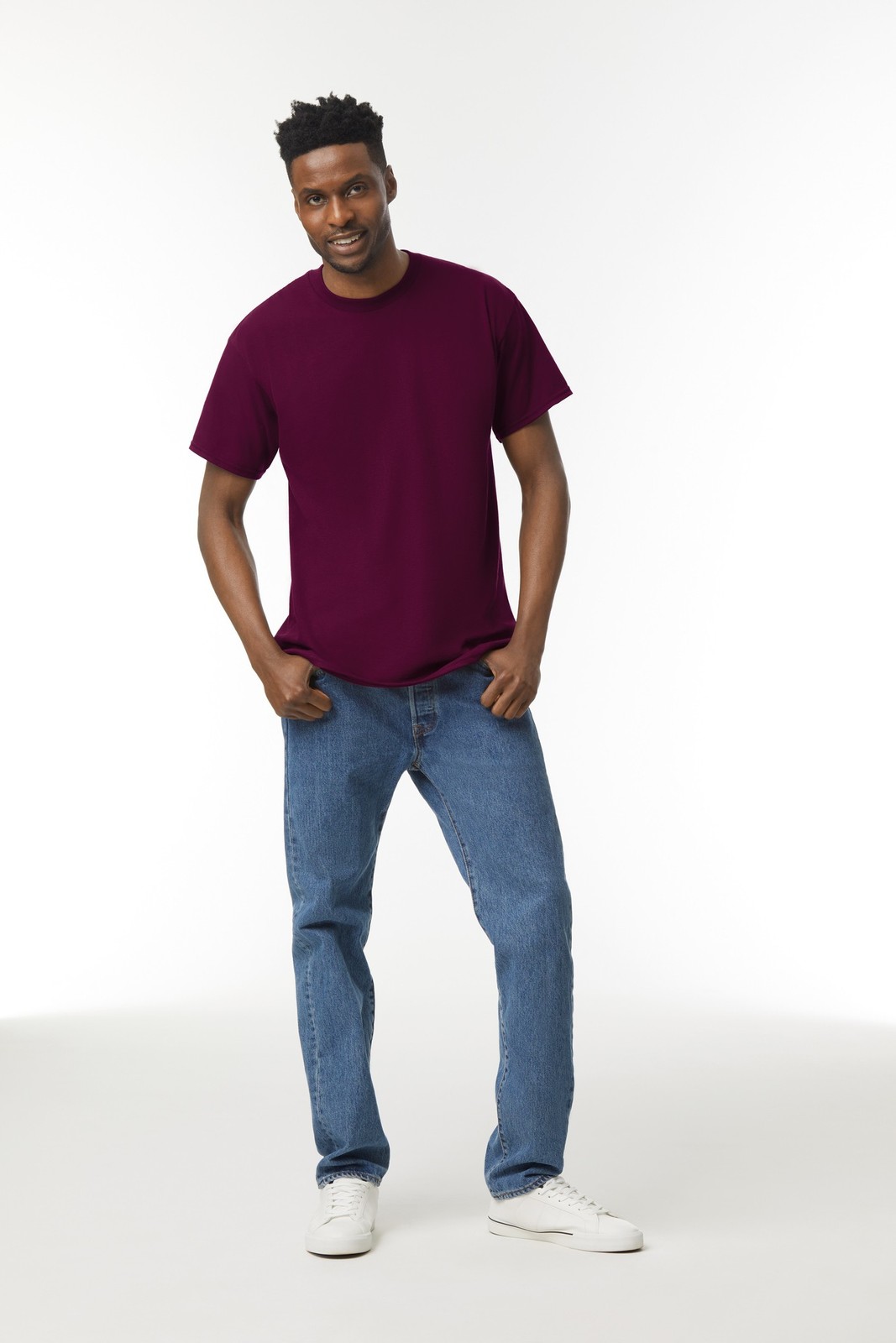 Gildan Heavy T-Shirt 5000 – Unisex Short Sleeve Casual Cotton T-Shirt (A)