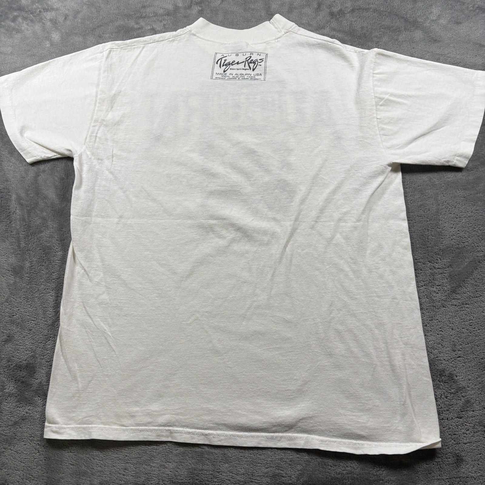 Vintage Russell Athletic Auburn University Alumni T-Shirt Mens Medium White
