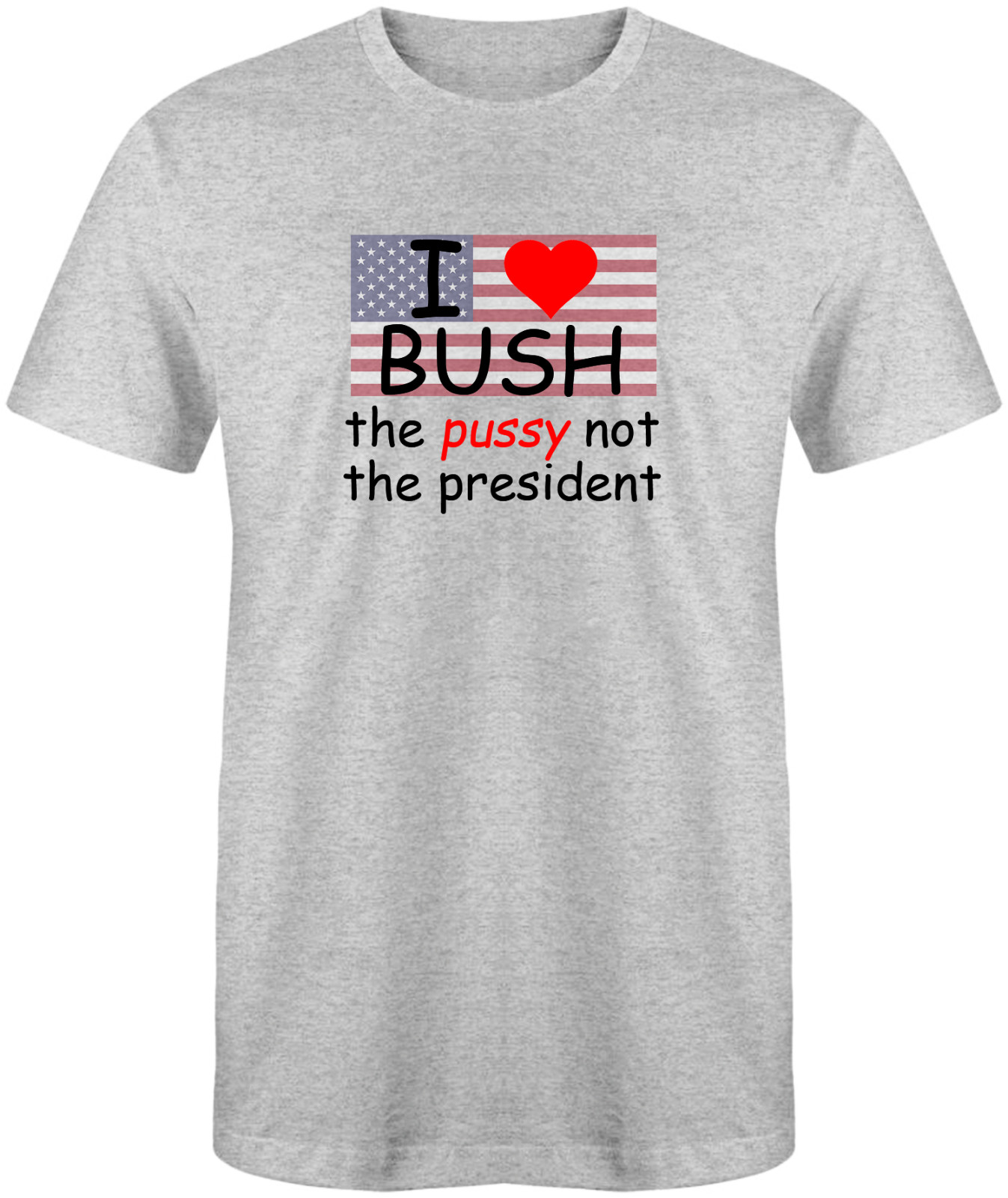 Harold and Kumar I Love Bush Light Grey 50/50 T-Shirt – Sizes S-XL