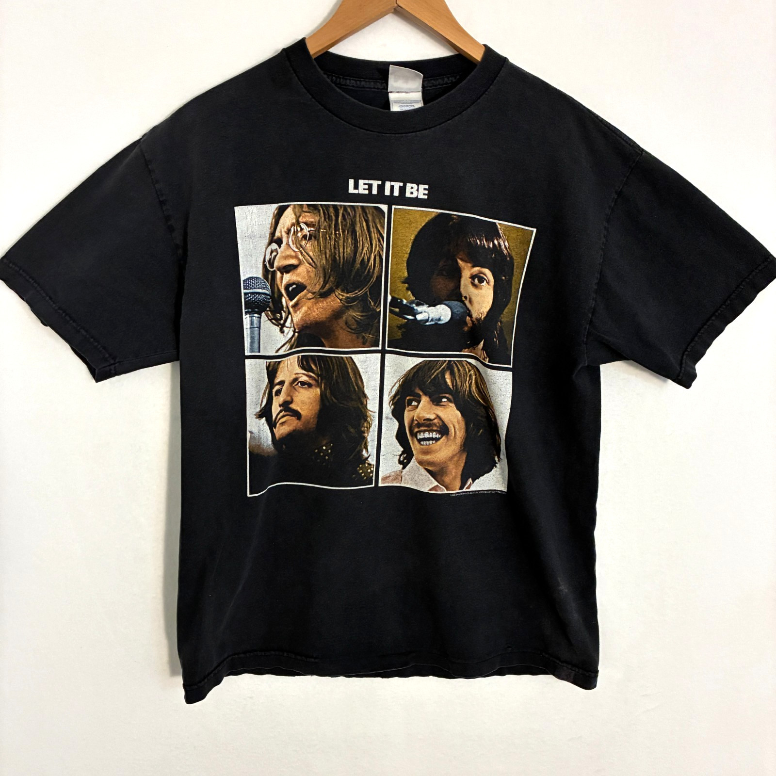 Vintage The Beatles Let It Be Shirt Adult L Lennon McCarthy Graphic Band Tee