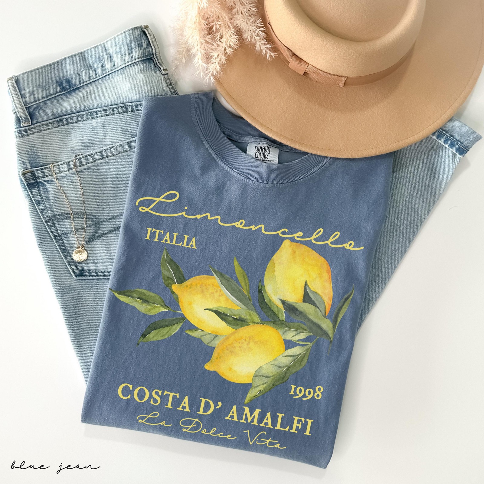 Comfort Colors® Retro Limoncello La Dolce Vita Tee, Lemon Shirt, Italy T-shirt,