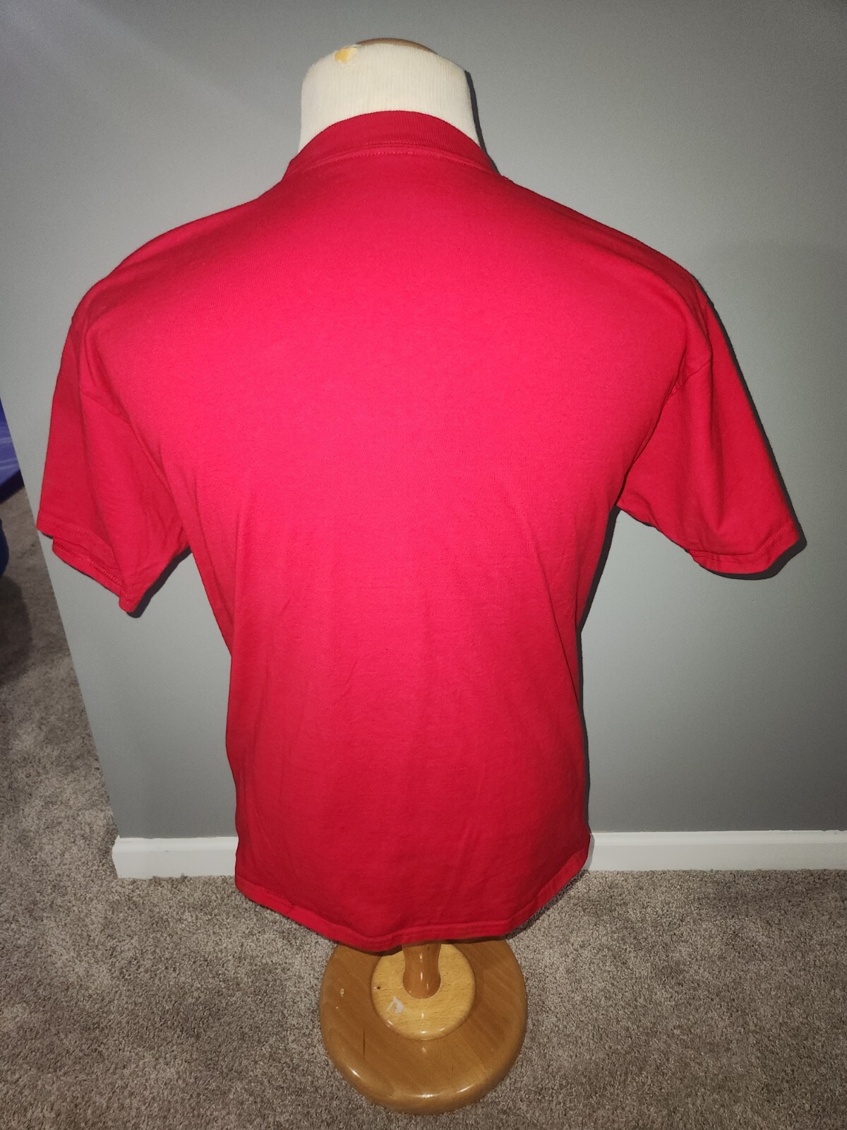 Mens Hanes Walt Disney World Mickey Mouse T-Shirt Size Large Red 100% Cotton