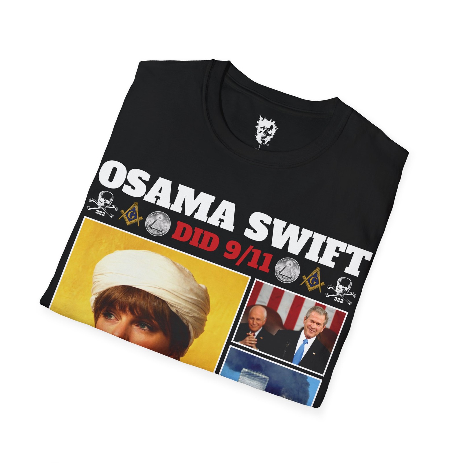 911 Osama Bin Laden George Bush Y2K Grunge T-shirt