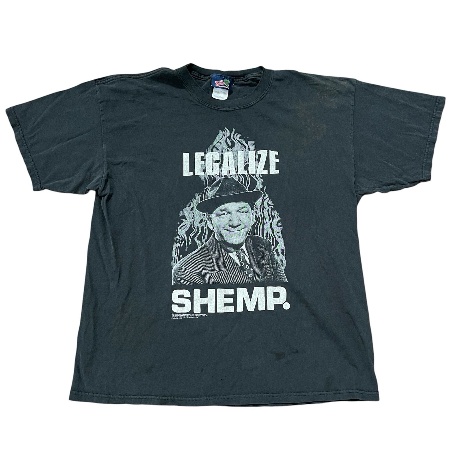 90s Vintage 1999 Three Stooges Legalize Shemp T-shirt Mens XL Smoke Funny 420