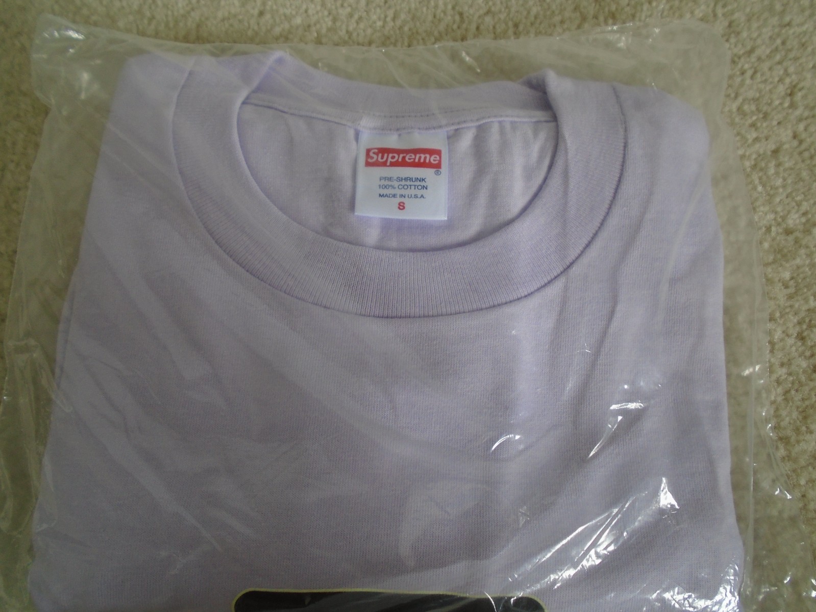 Supreme Blur Tee small S light purple FW20 new in plastic