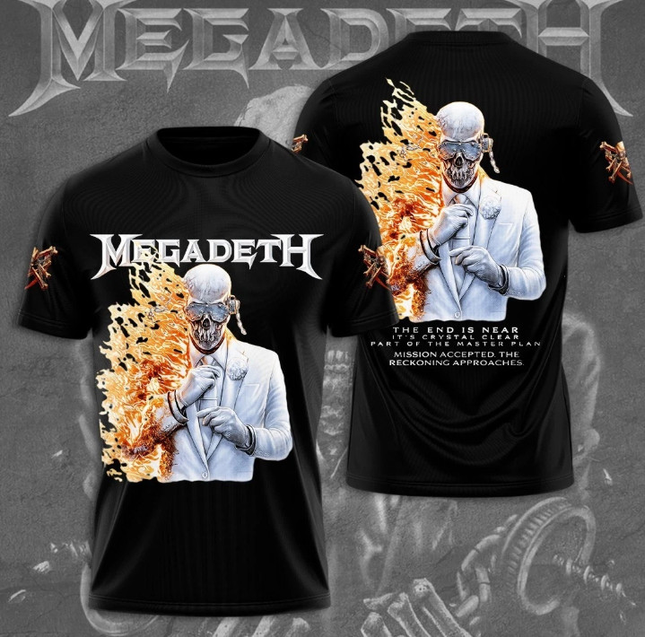 Mega*Deth Band 3D T-Shirt Fullsize Xs-5Xl Gift For Fans