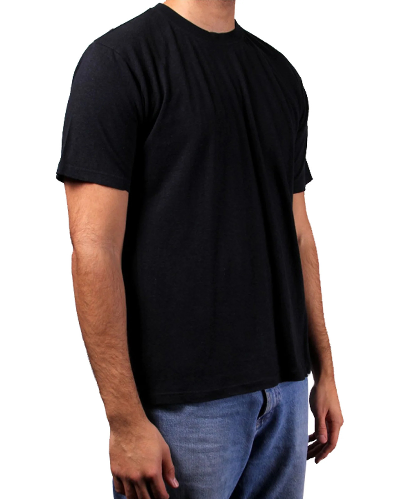 Men&rsquo;s Hemp & Cotton Blend Crew T-Shirt Black M-LG-XL (NWT) PRICE REDUCED!