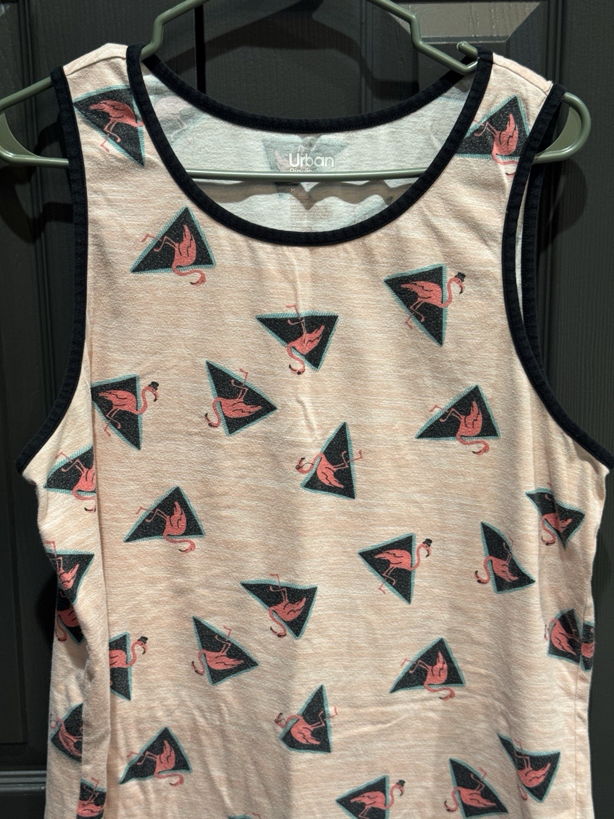 Urban Pipeline Flamingo Tank Top Size Med Mens. 60/40 cotton/poly blend.