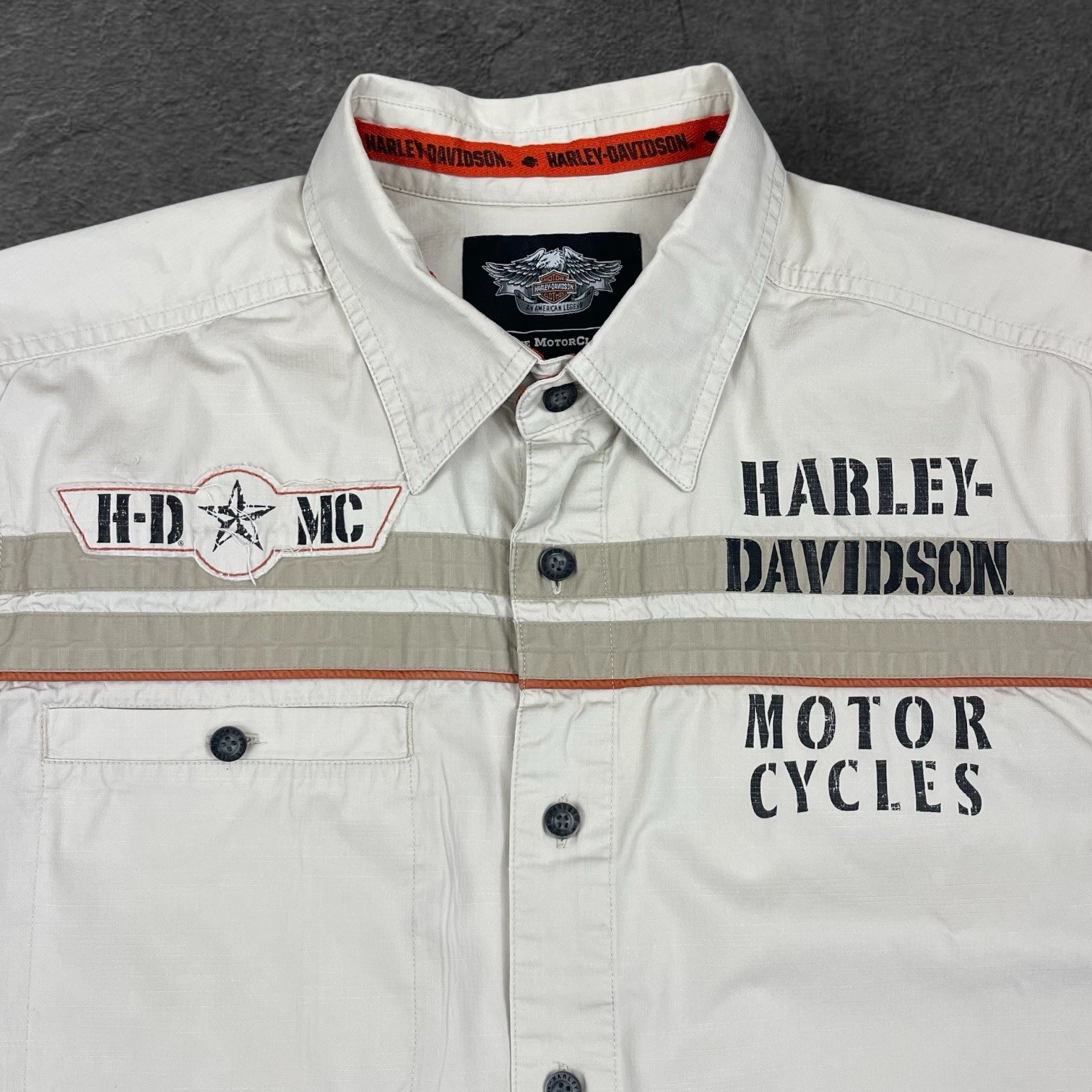 Harley-Davidson MotorClothes Shirt L, 48” Chest, 30” Length, 100% Cotton”