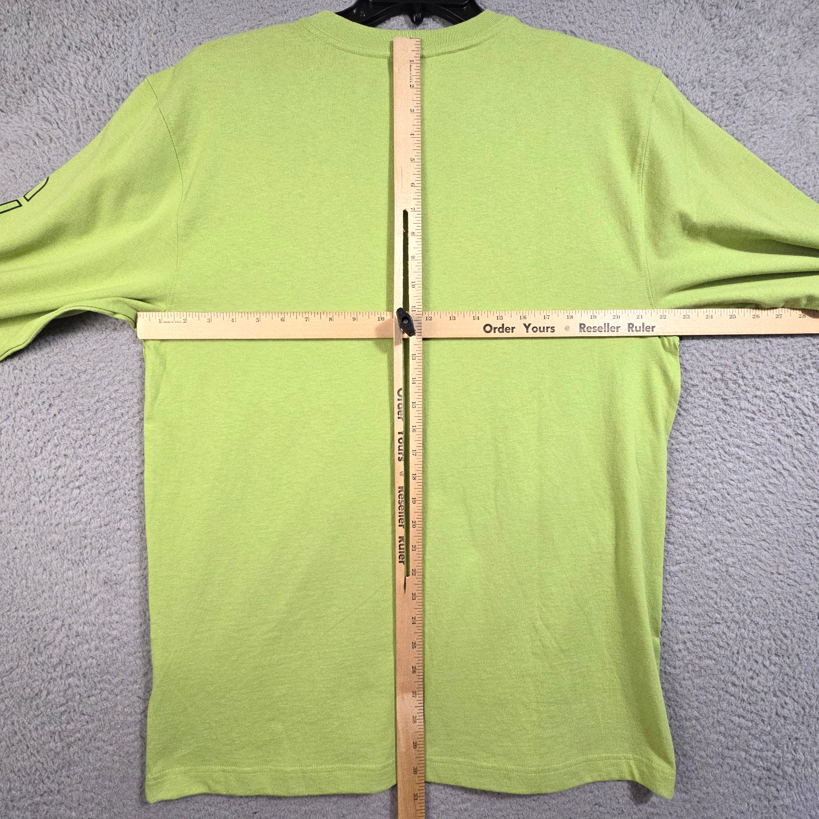 CARHARTT Heavyweight Shirt Mens Medium Green Long Sleeve Outdoor Spellout NWT