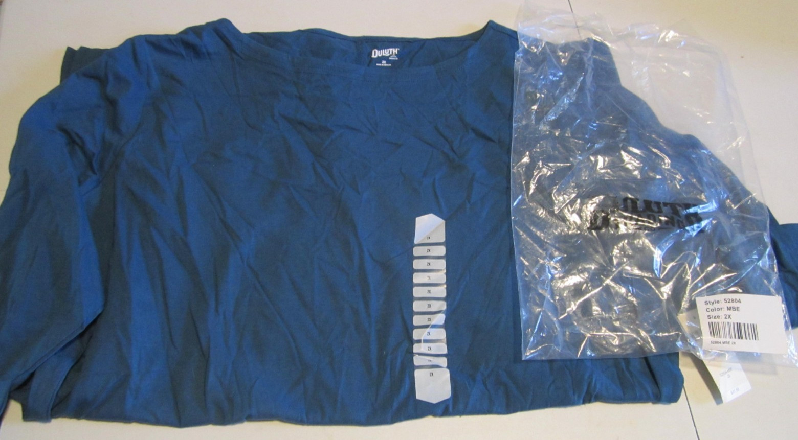 Duluth Trading Co 2X Shirt Women&rsquo;s Plus Lightweight Longtail T 3/4 Sleeve Tun