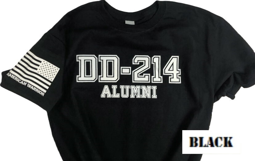 DD-214 Alumni Military T-shirt. Perfect For Marines, Army, Navy Air-force WOWF
