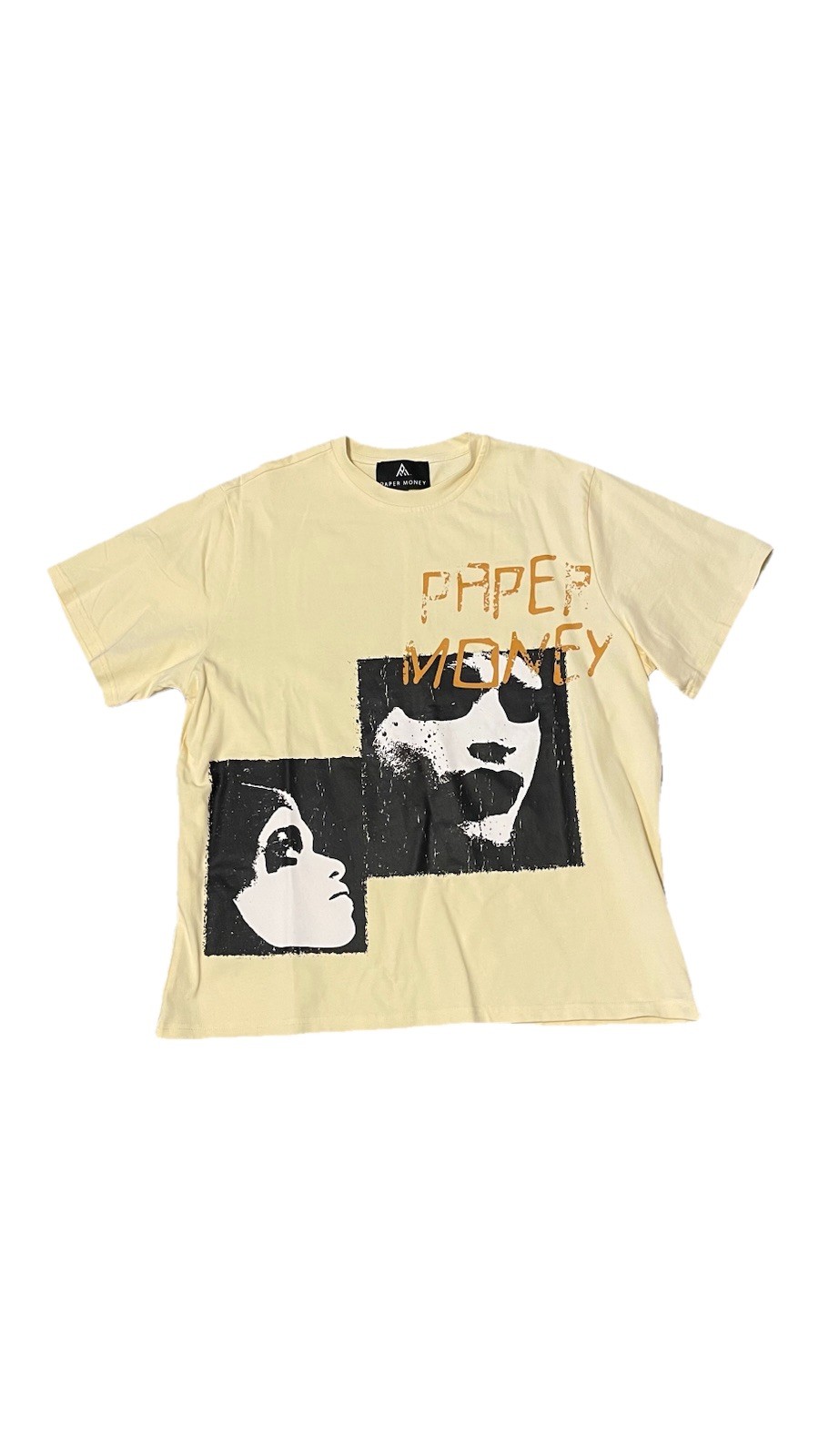 Paper Money Beige Graphic Print Men&rsquo;s Short Sleeve T-Shirt Size S
