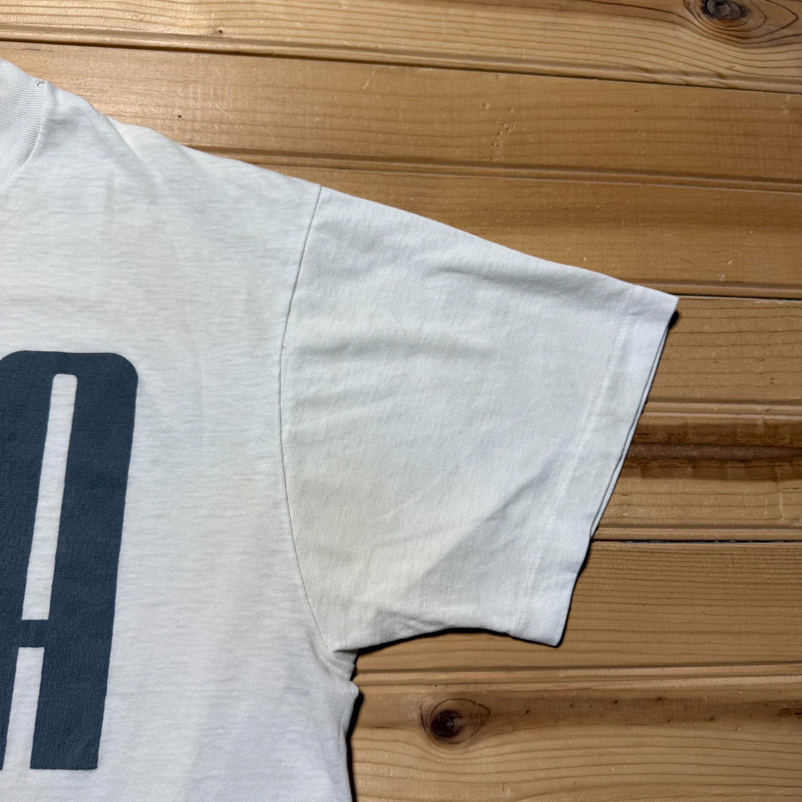 Vintage 80s Puma Big Spellout Logo Sportswear Single Stitch Graphic Shirt USA XL