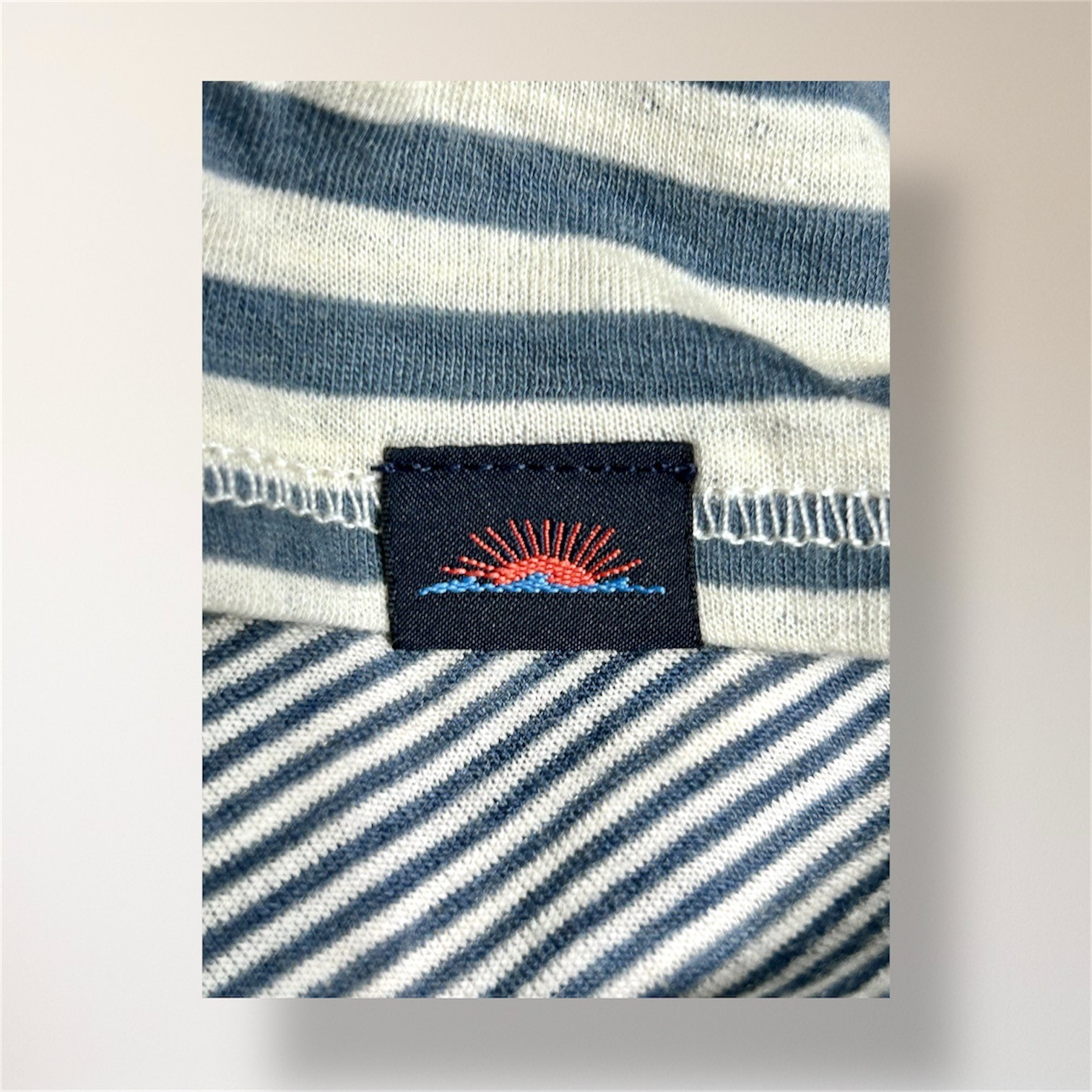 Faherty XXL Reversible Cloud LS Tee Stone Peak Stripe Pima Cotton Soft Coastal