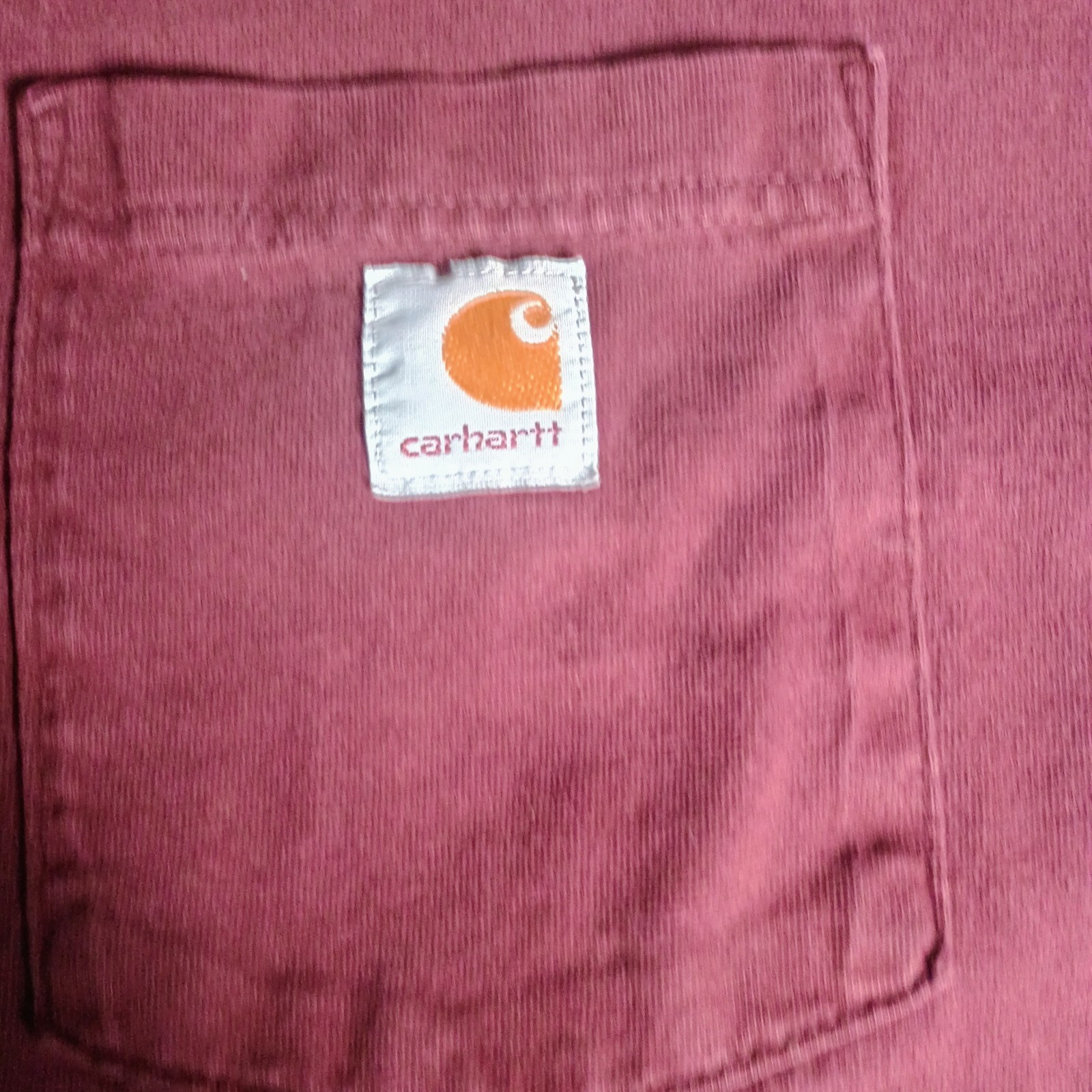 Carhartt K87 Pocket T-Shirt Men&rsquo;s 2XL Tall Burgundy Loose Fit Heavyweight…