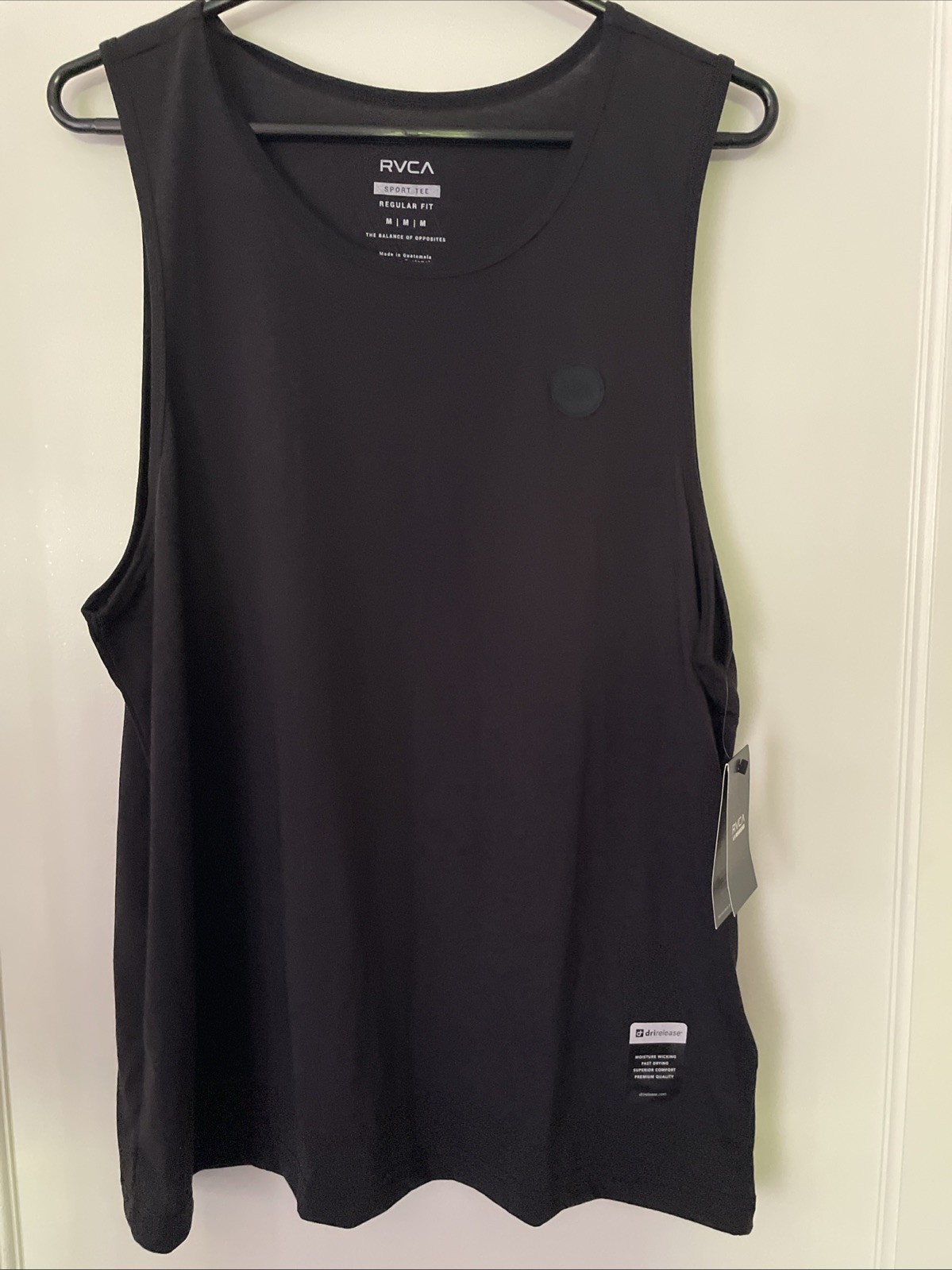 New RVCA Sport Active Tank Top Gym Running Street Style Men&rsquo;s Shirt Size M