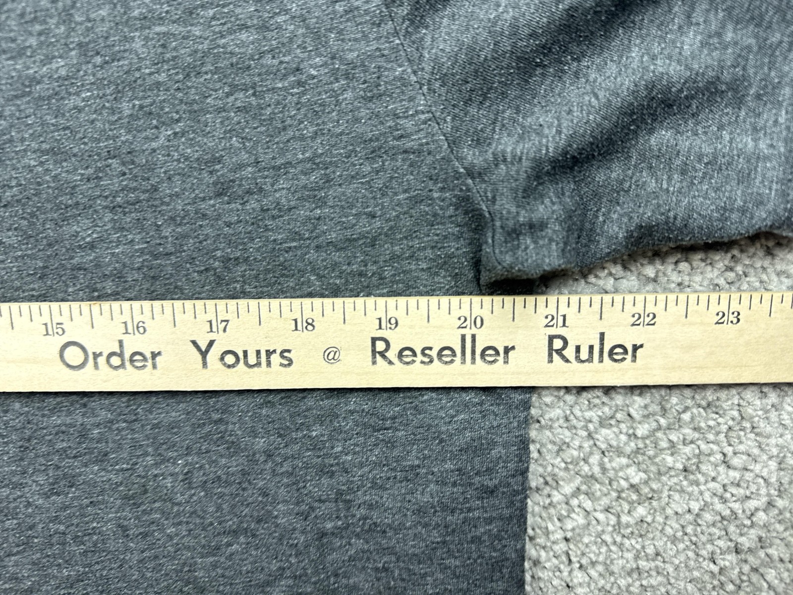 Origin Shirt Mens L Gray Tagless Cotton Blend Maine Crewneck Logo Made In USA
