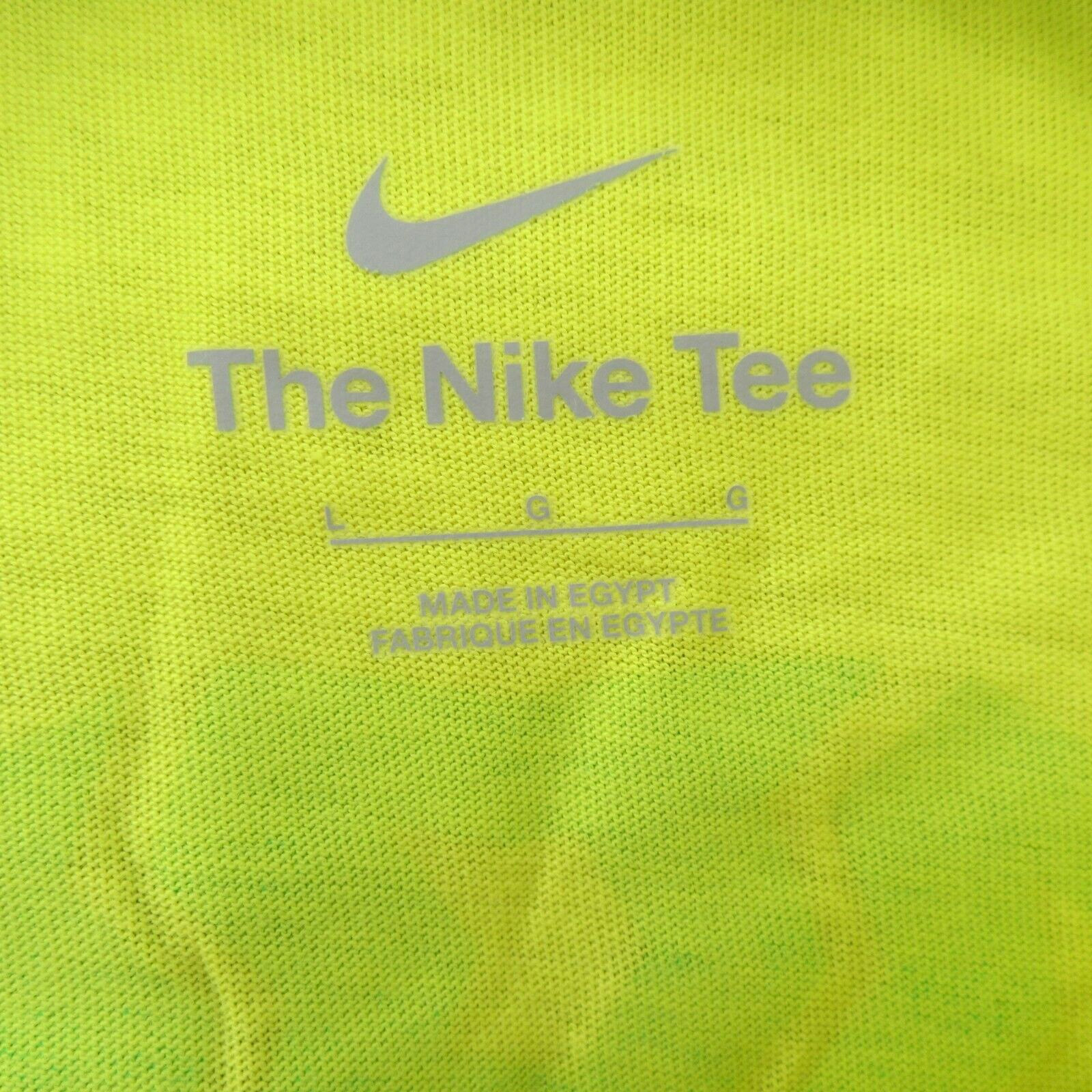 Nike Brazil Voice Graphic T-Shirt Men&rsquo;s Size Large Dynamic Yellow NEW DH7662-740