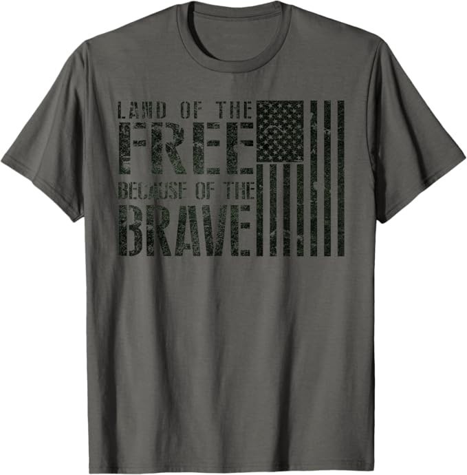 Land Of the Free Because Of The Brave Memorial Day Unisex T-Shirt