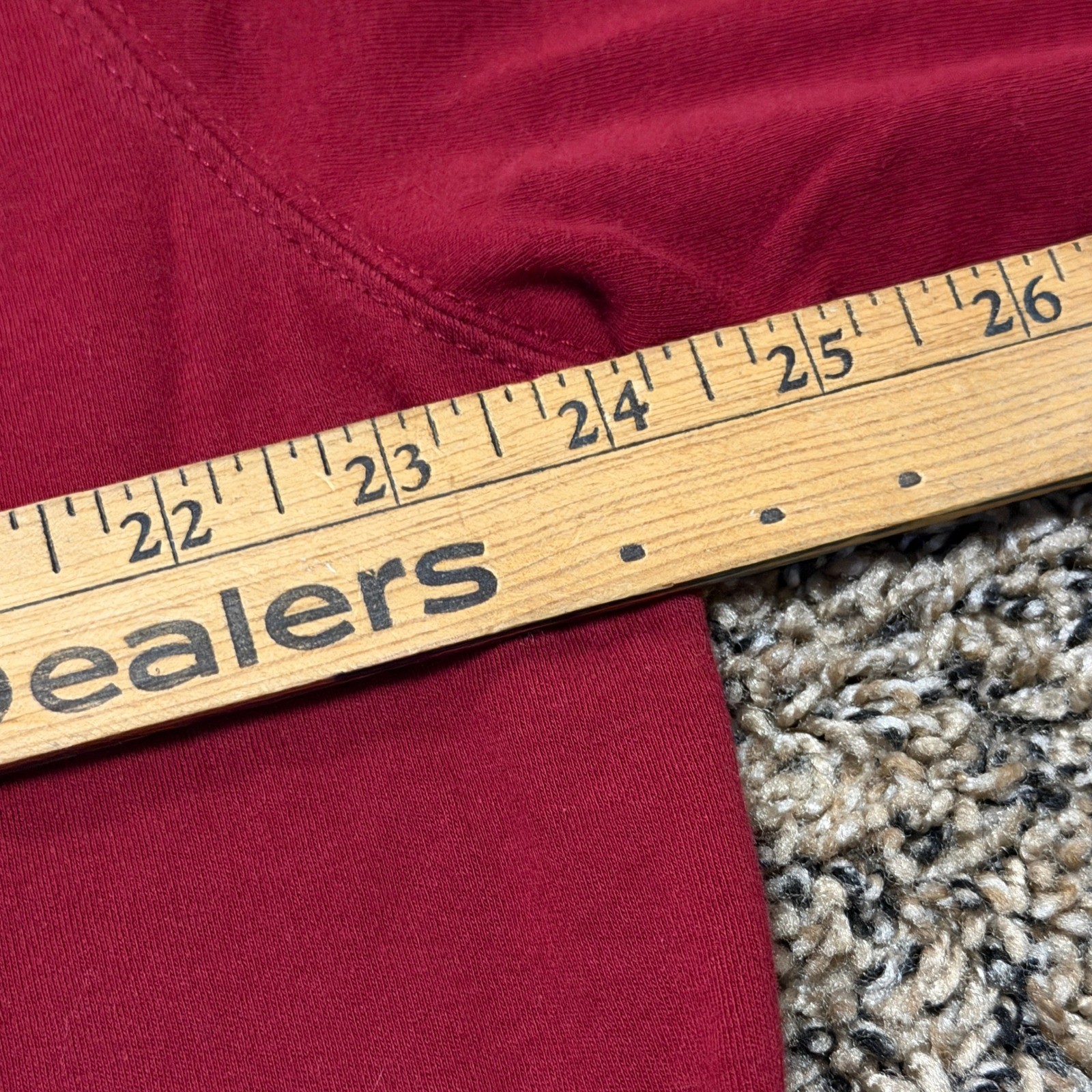 Field Gear Burgundy Red Turtleneck Men&rsquo;s Large 100% Cotton Long Sleeve