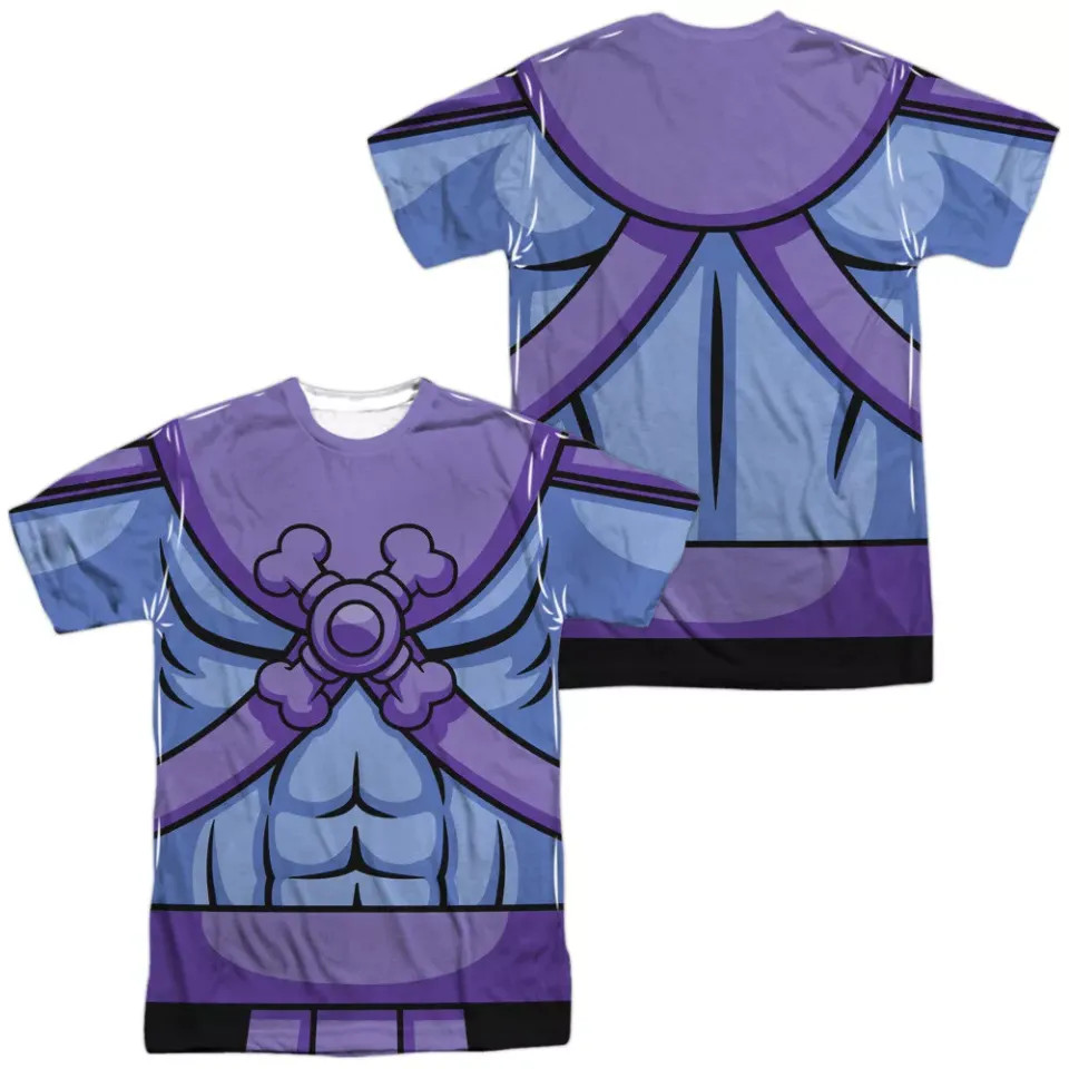 Masters of The Universe Skeletor Costume 3D T-shirt US sizes kid youth adult