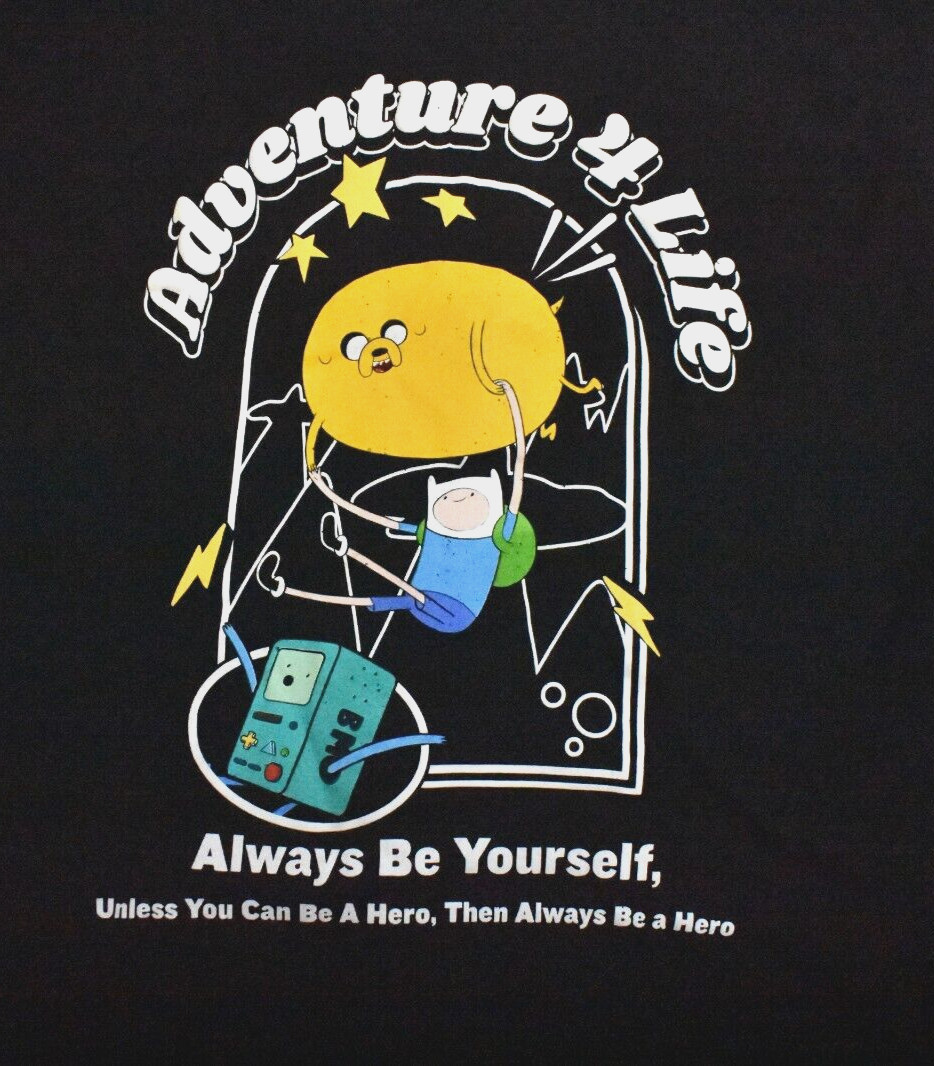 Adventure Time Mens Finn & Jake Adventure 4 Life Funny Cartoon Shirt New XS-3XL