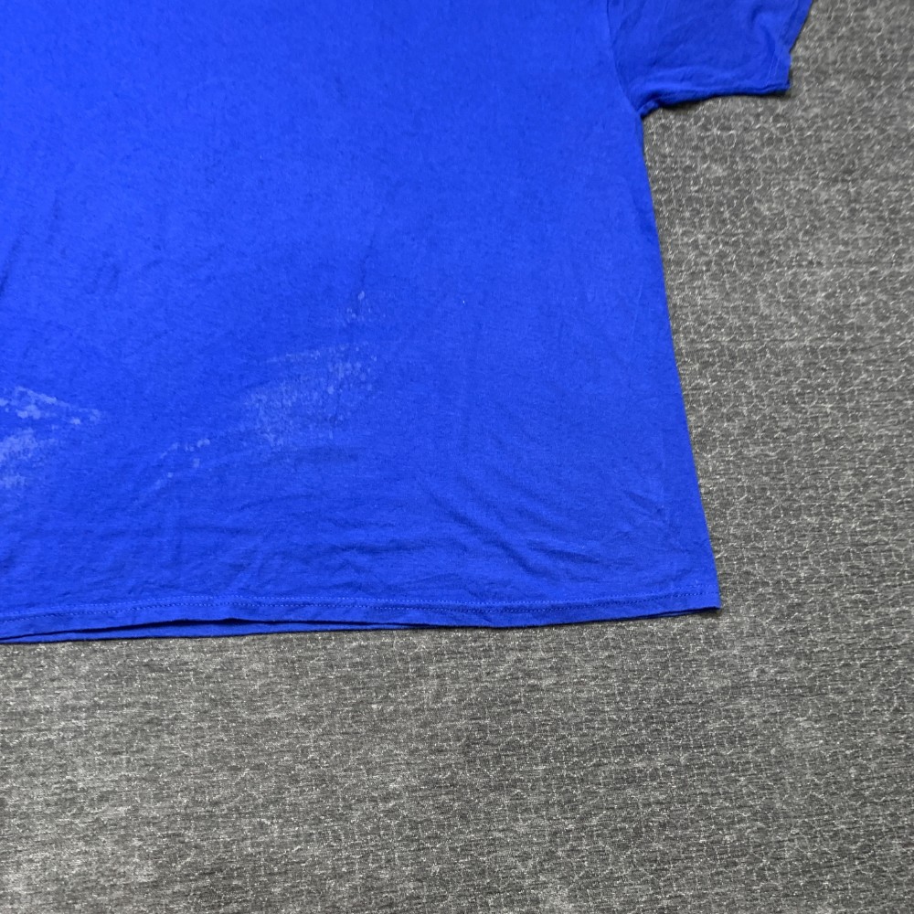 Hanes Heavyweight 50/50 Ogden Chrome T Shirt Adult 3XL 54-56 Blue Cotton Graphic