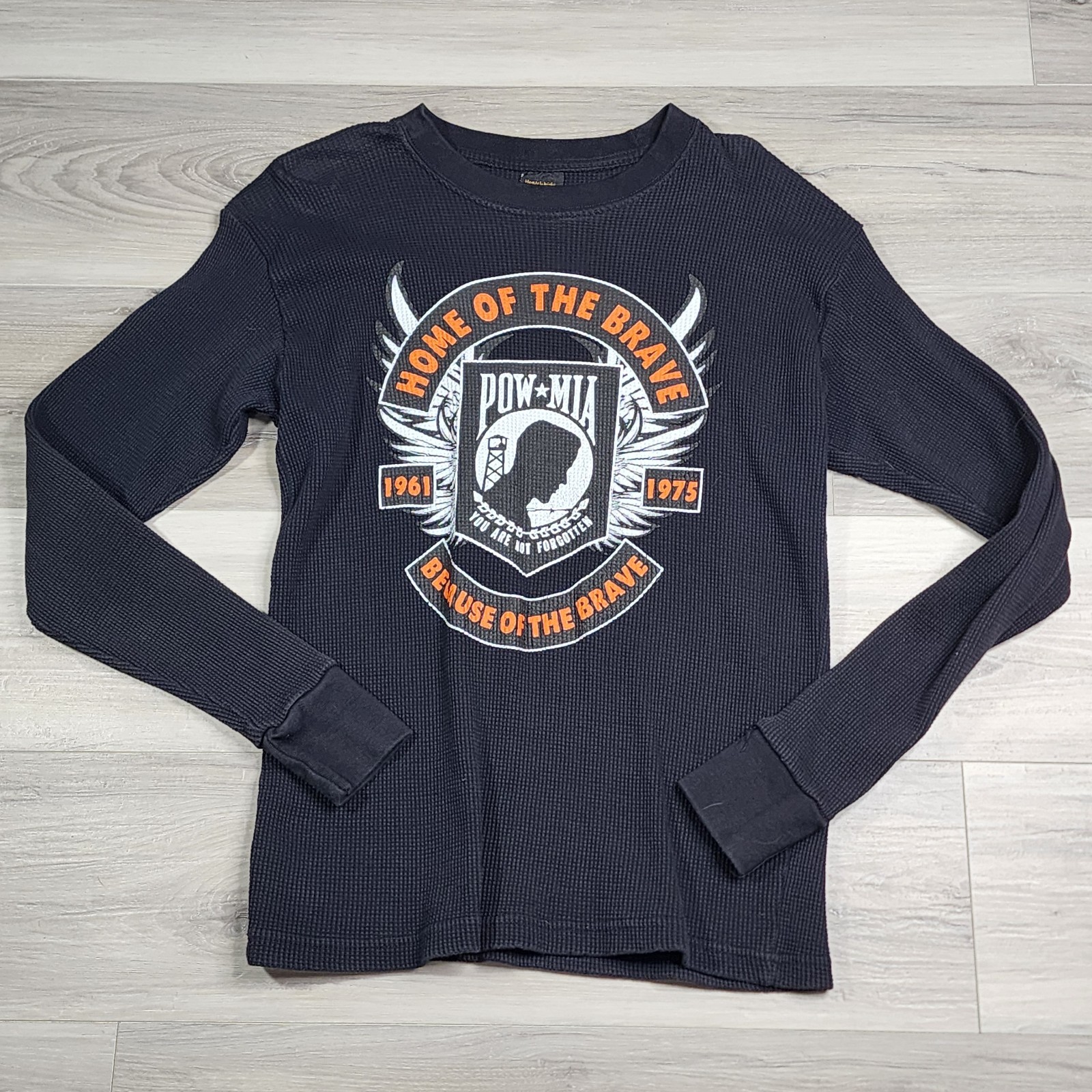 Home Of The Brave T-Shirt Men&rsquo;s Large Black Long Sleeve