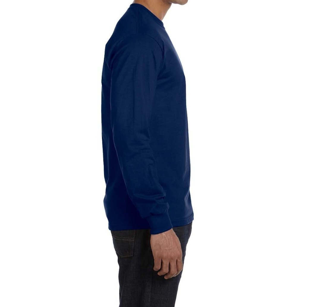 4 Gidan Navy Blue Long Sleeve G840 50/50 Large