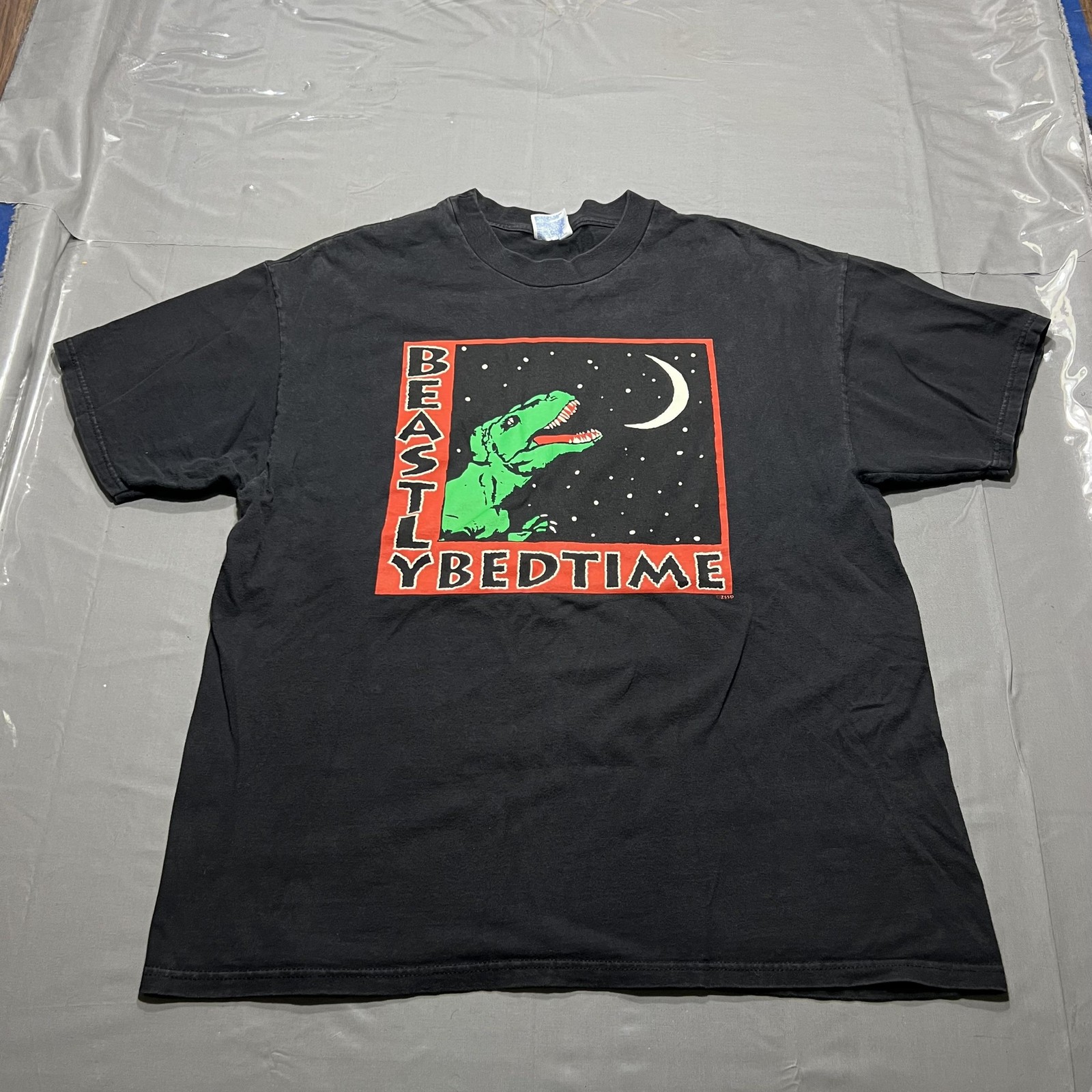 Hanes Shirt Mens XL Black Beastly Bedtime Dino San Diego Wild Animal Park Tee