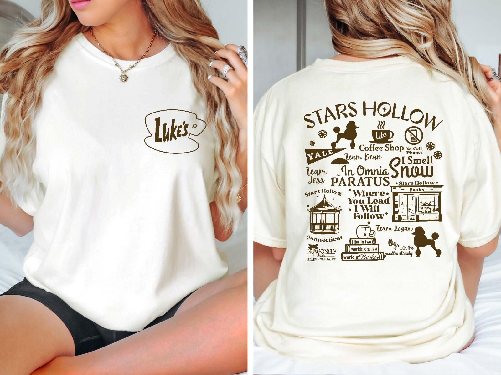 Retro Luke&rsquo;s Diner T shirt, Welcome to Stars Hollow Comfort Colors Shirt