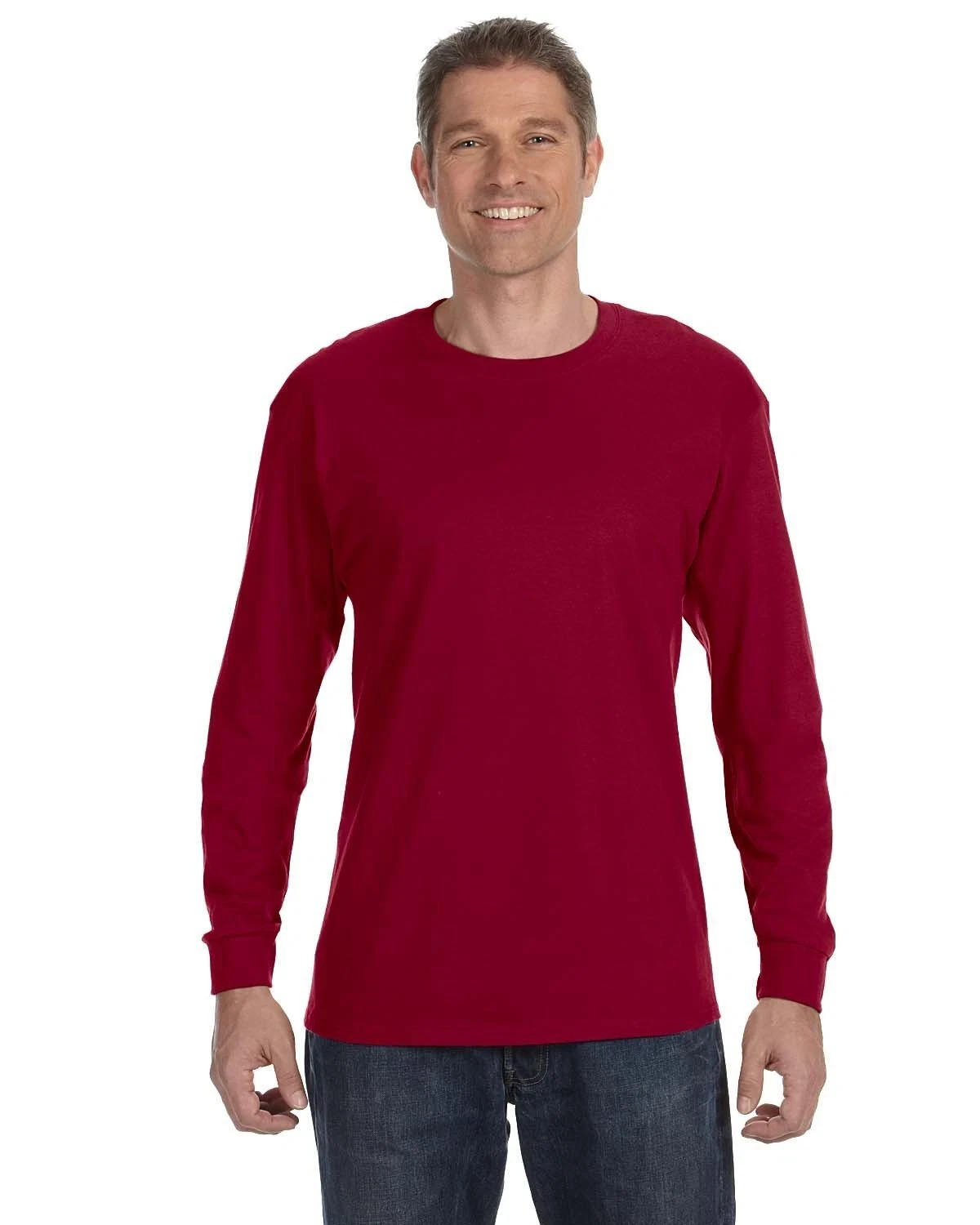 Gildan G540 Men&rsquo;s Heavy Cotton Preshrunk T Shirt Long Sleeve Crew Neck T-Shirt