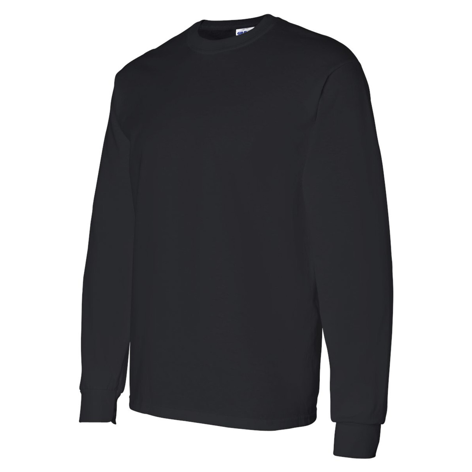 Gildan – Long Sleeve T-Shirt 6 Pack 100% Heavy cotton Crew Neck Black Color Tee