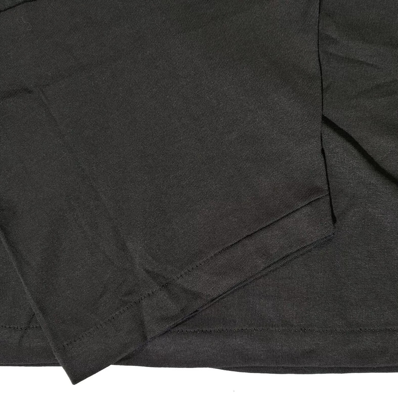 Vintage Over the Hill Mens Shirt Large USA Made Single Stitch Black Short Sleeve