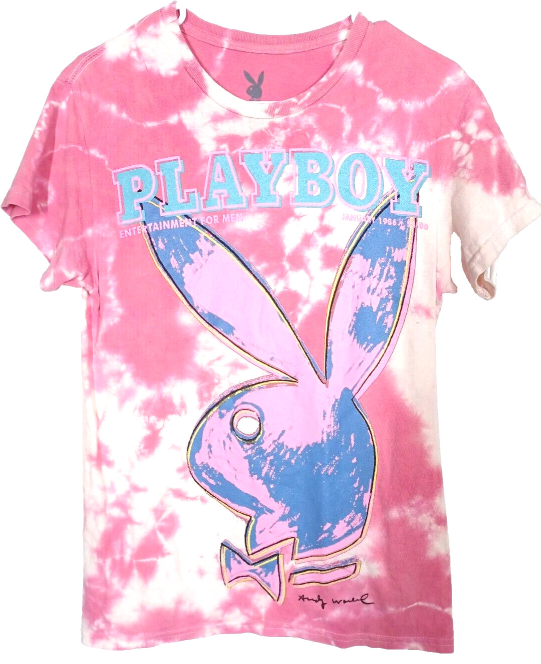 Playboy 3D Graphic T-Shirt Men&rsquo;s Size SMALL, Short Sleeve, machine wash