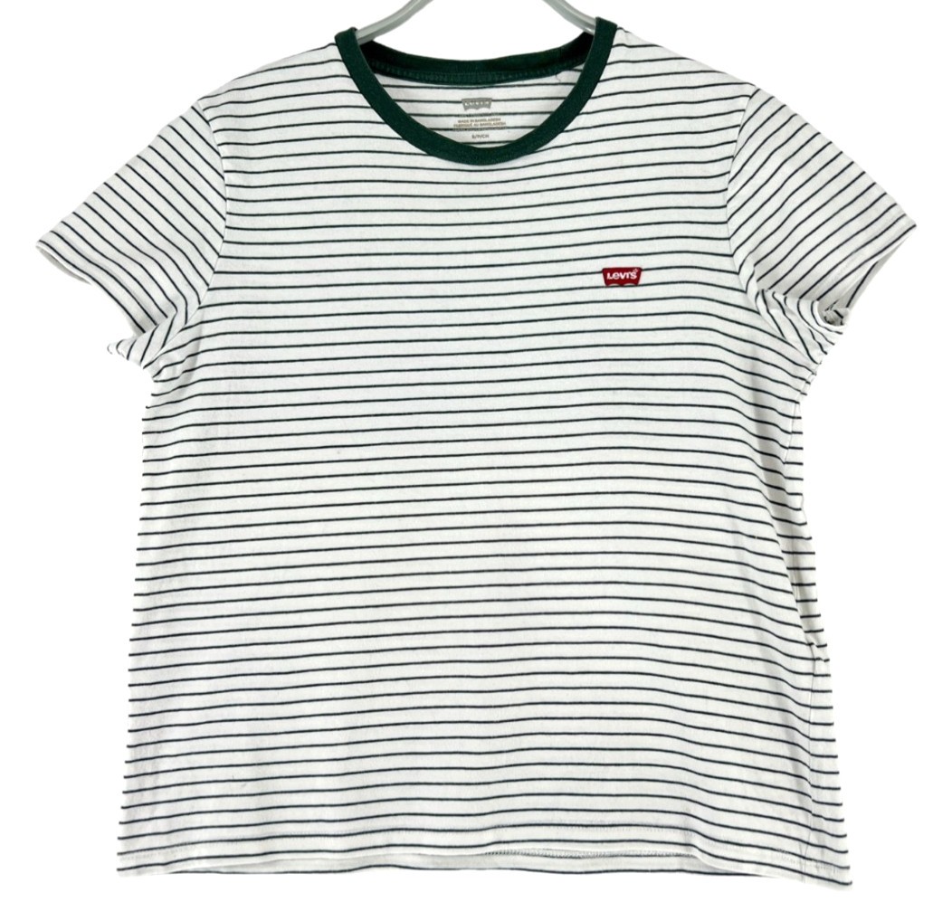 Levi&rsquo;s Herren T-Shirt Rundhals Regular Fit Größe S Logo Kurzarm Baumwolle