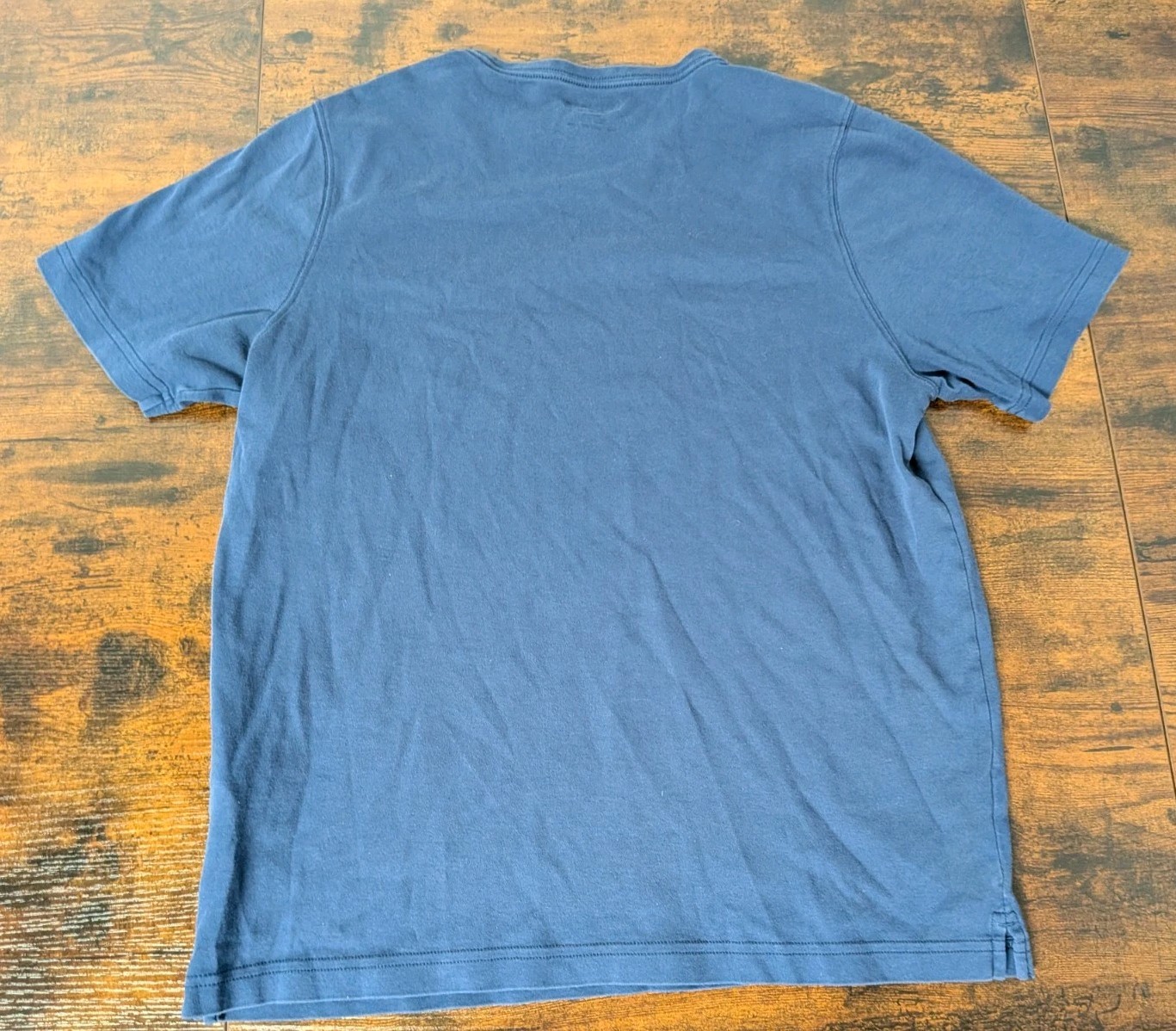 Kirkland Signature Pima Cotton Tee T Shirt Blue Medium Peru Made