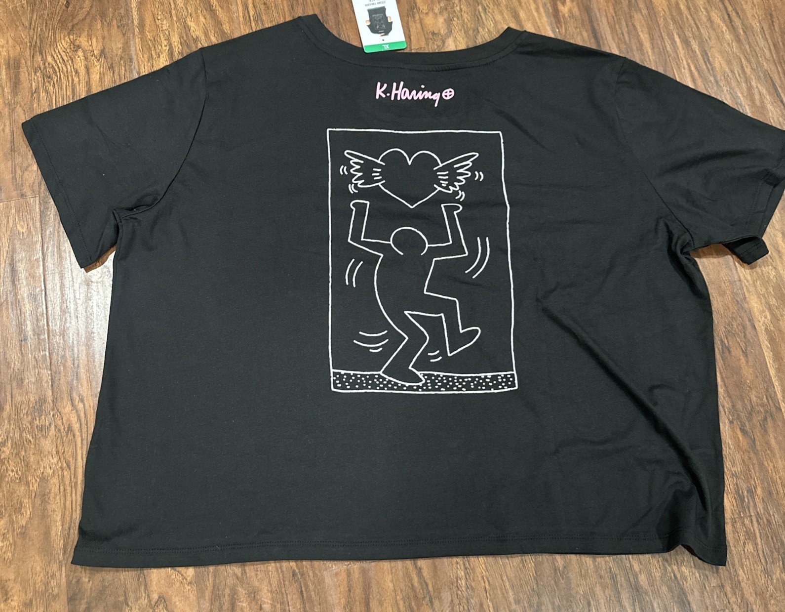 KEITH HARING T-SHIRT STREET ART POP LOVE HEART DANCE MENS XL NEW