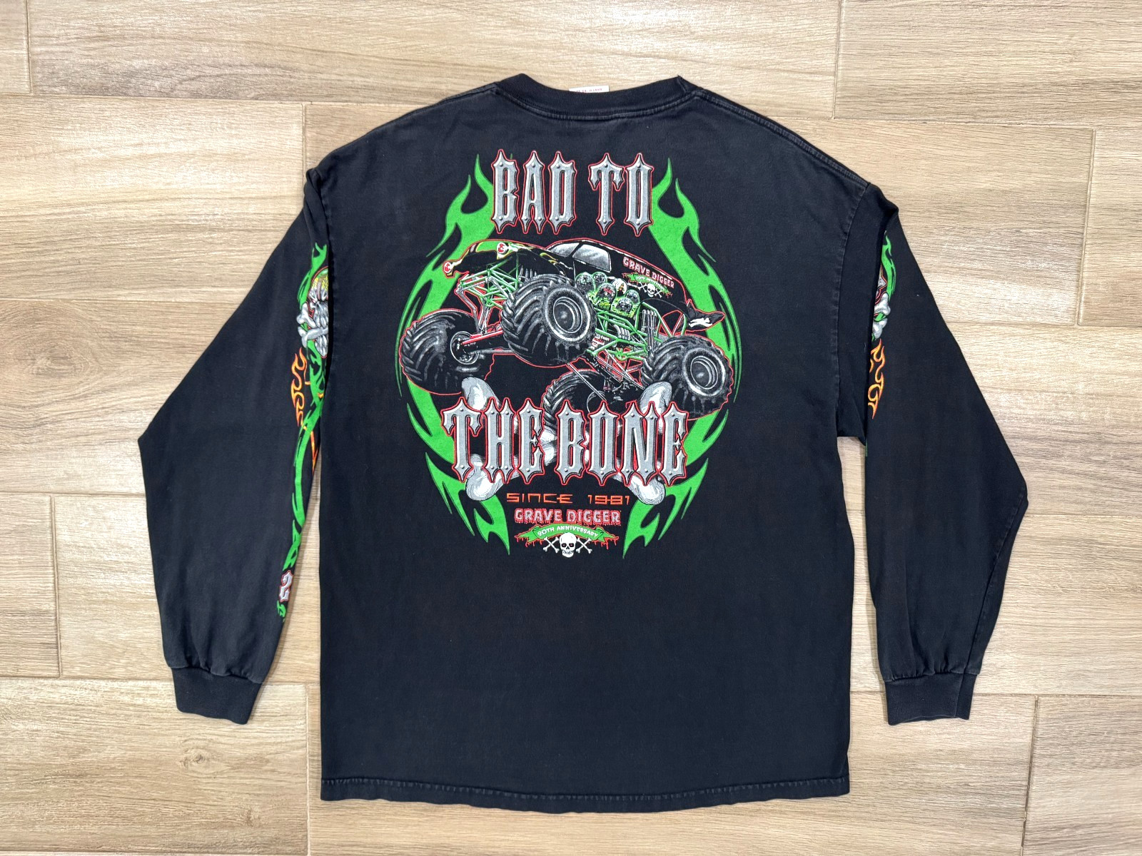 Vintage Grave Digger Race Team T-Shirt XL Men&rsquo;s Monster Truck Y2K Grunge Skull