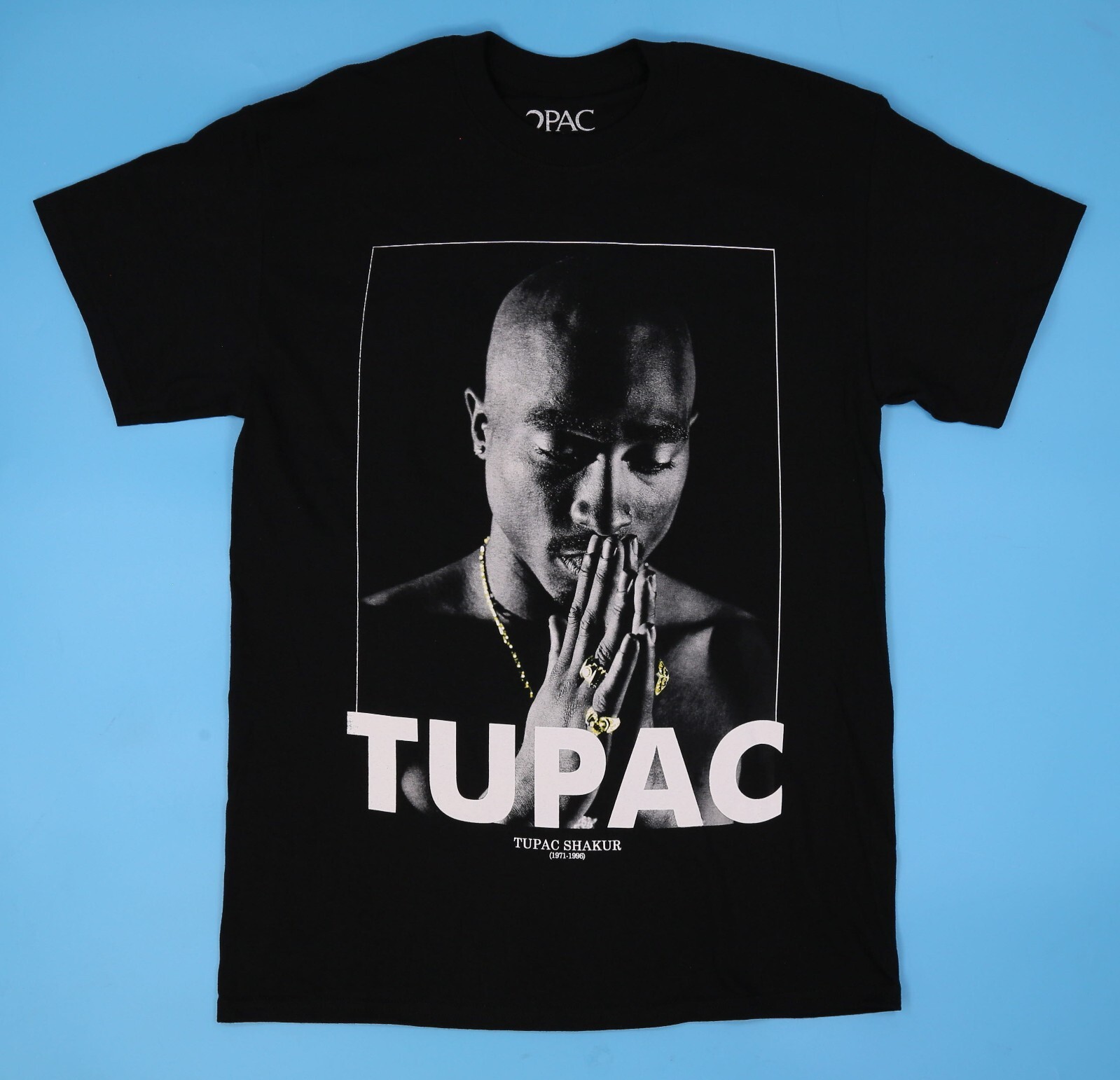 Tupac Shakur (1971-1996). Hip Hop Rap Graphic Cotton T-Shirt New Size: M Black.