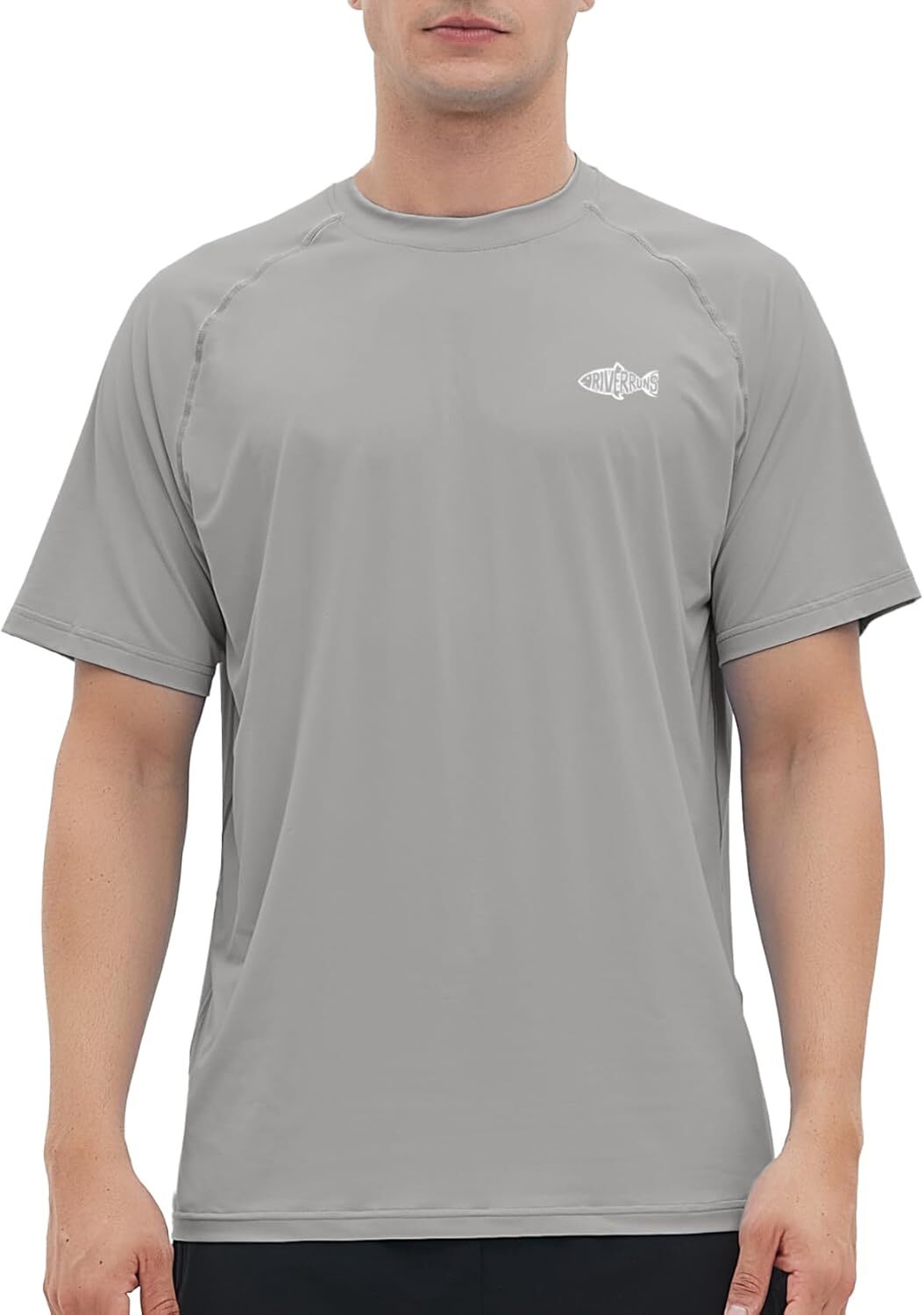 Men&rsquo;s Rash Guard Short Sleeve UPF 50 Quick Dry Sun Protection Fishing T Shirt