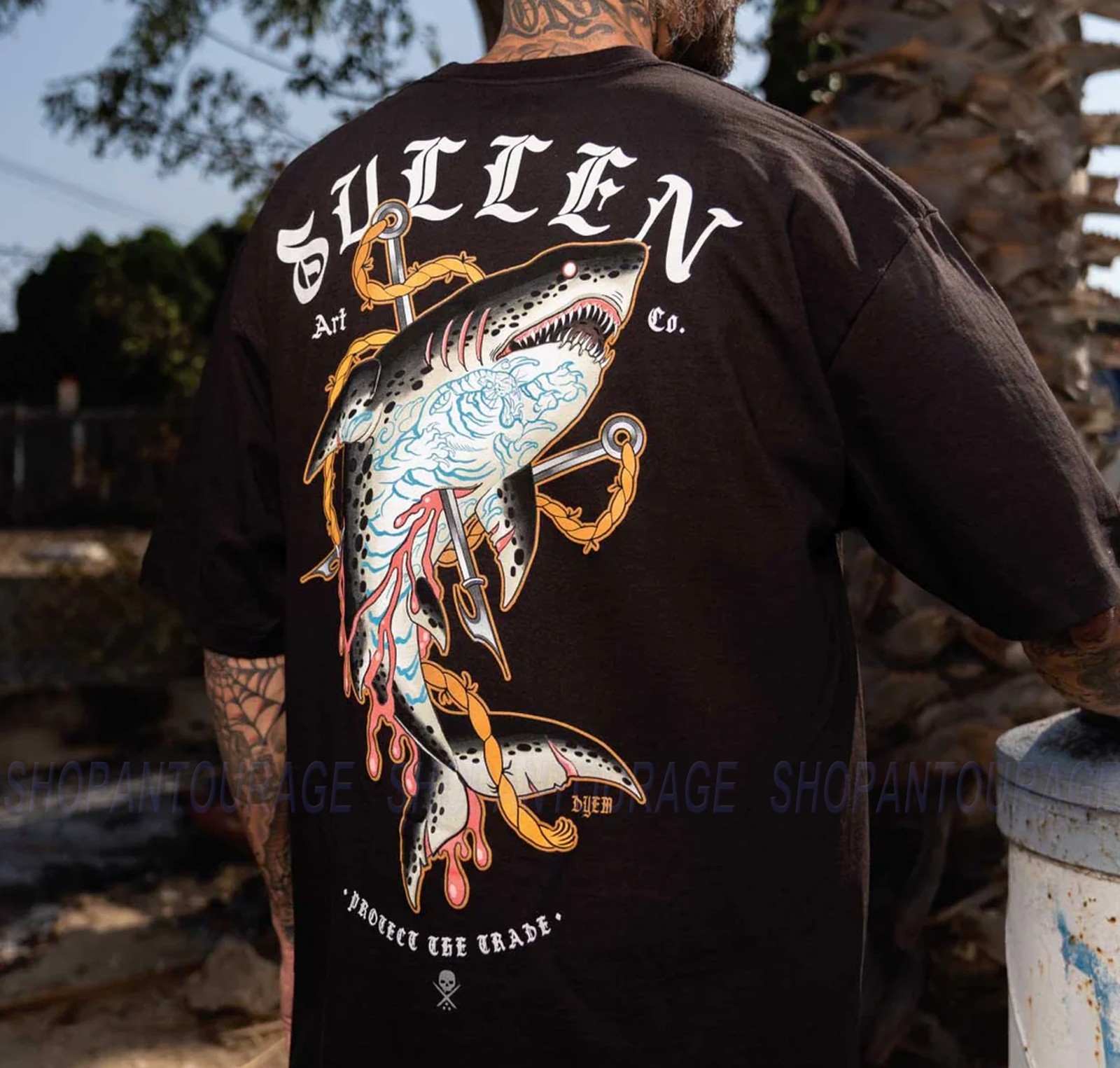 Sullen Art Collective Dyem Shark Standard Fit SCM8000 Short Sleeve Men`s T-shirt