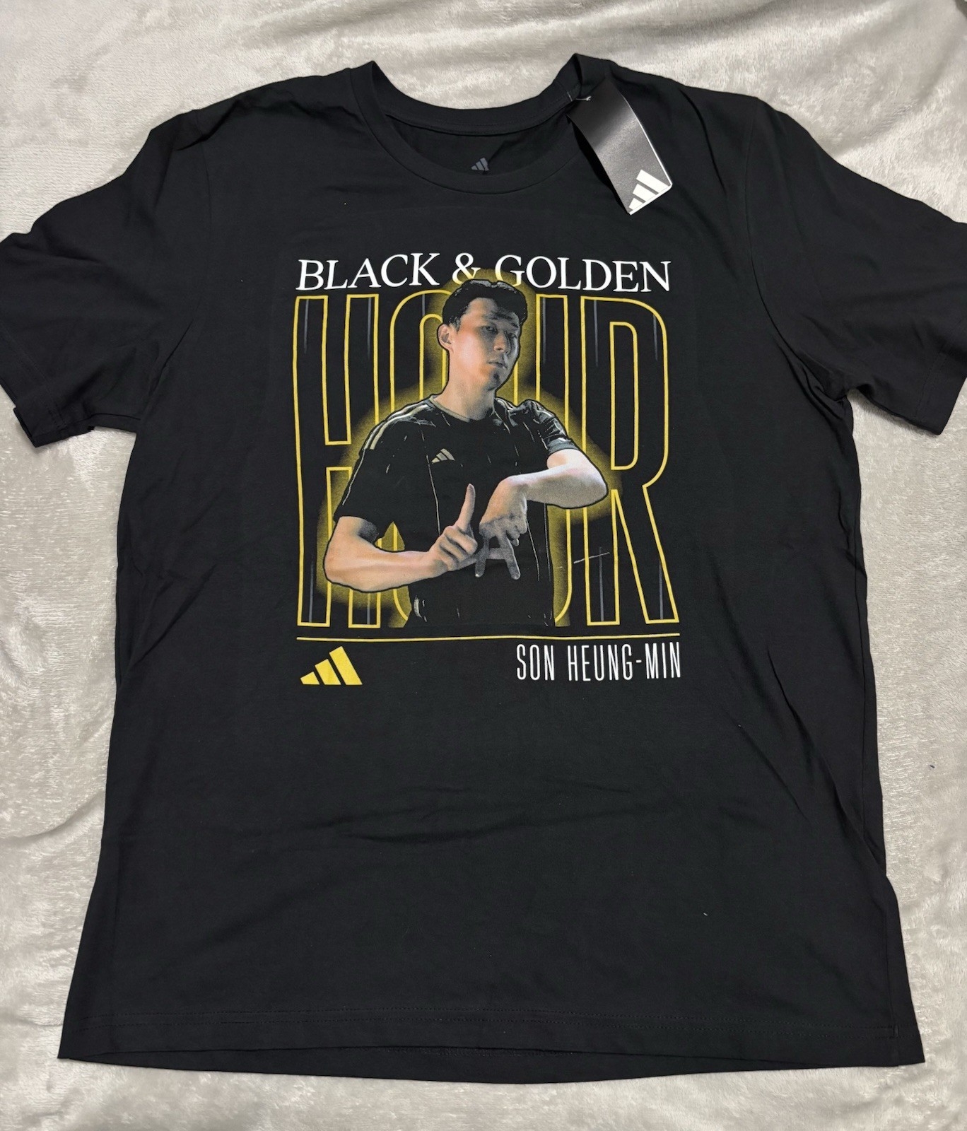adidas Son Heung-Min Men&rsquo;s LAFC Black Fresh T-Shirt Short Sleeve T-Shirt L NWT